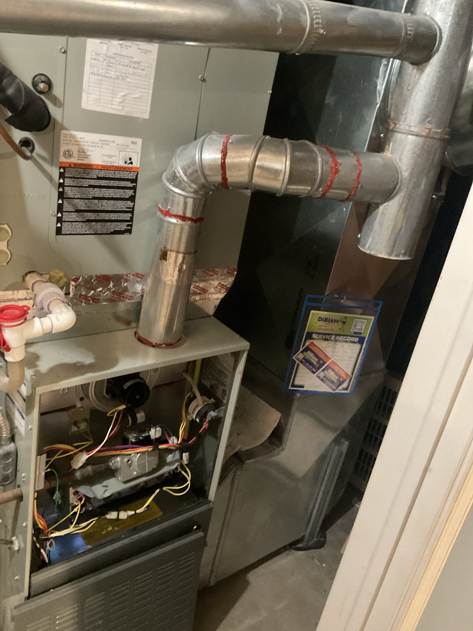 Warranty Heat exchanger Luis and Liz 11-14-25 remove old heat exchanger and replace it with new one. Check for gas leaks on connections ok check system operation ok performed combo test on heater ok. 