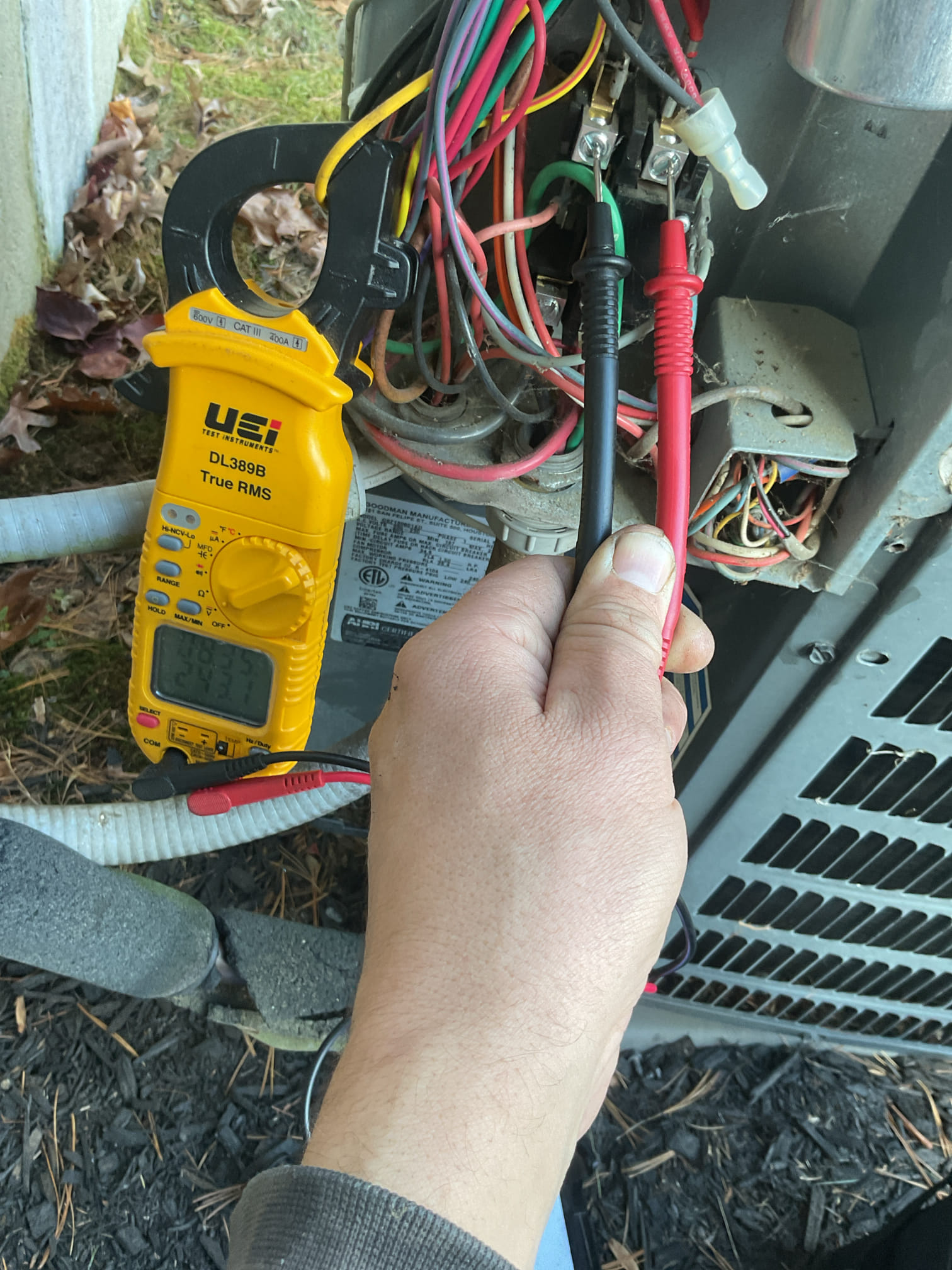 Completed PECO heat pump tune up for 3 Ton Goodman heat pump system
with 20KW electric heat kit 

21x23x1 filter recently replaced by homeowner 
Indoor and outdoor coils in good condition 
Inspected wiring, controls, electric motors and components; left estimates for surge protectors 20KW heat kit amp draw 80A Ok. A WiFi thermostat with outdoor temperature input would allow for better control of electric heat use resulting in savings. Provided email estimate for Ecobee pro WiFi thermostat. I noticed the current thermostat didn’t close the “Y “ contacts after the delay. The thermostat contacts could be going bad. In addition to the WiFi thermostat I also left estimate for Non WiFi thermostat. Replaced batteries in thermostat today. Fred decided to go with non WiFi thermostat. Completed work today. Installed T6 Pro non WiFi thermostat. Configured and tested. Heat pump droop set for 3°. Will be more efficient this way. 

Measured temperature rise and static pressure 
Inspected drains; the