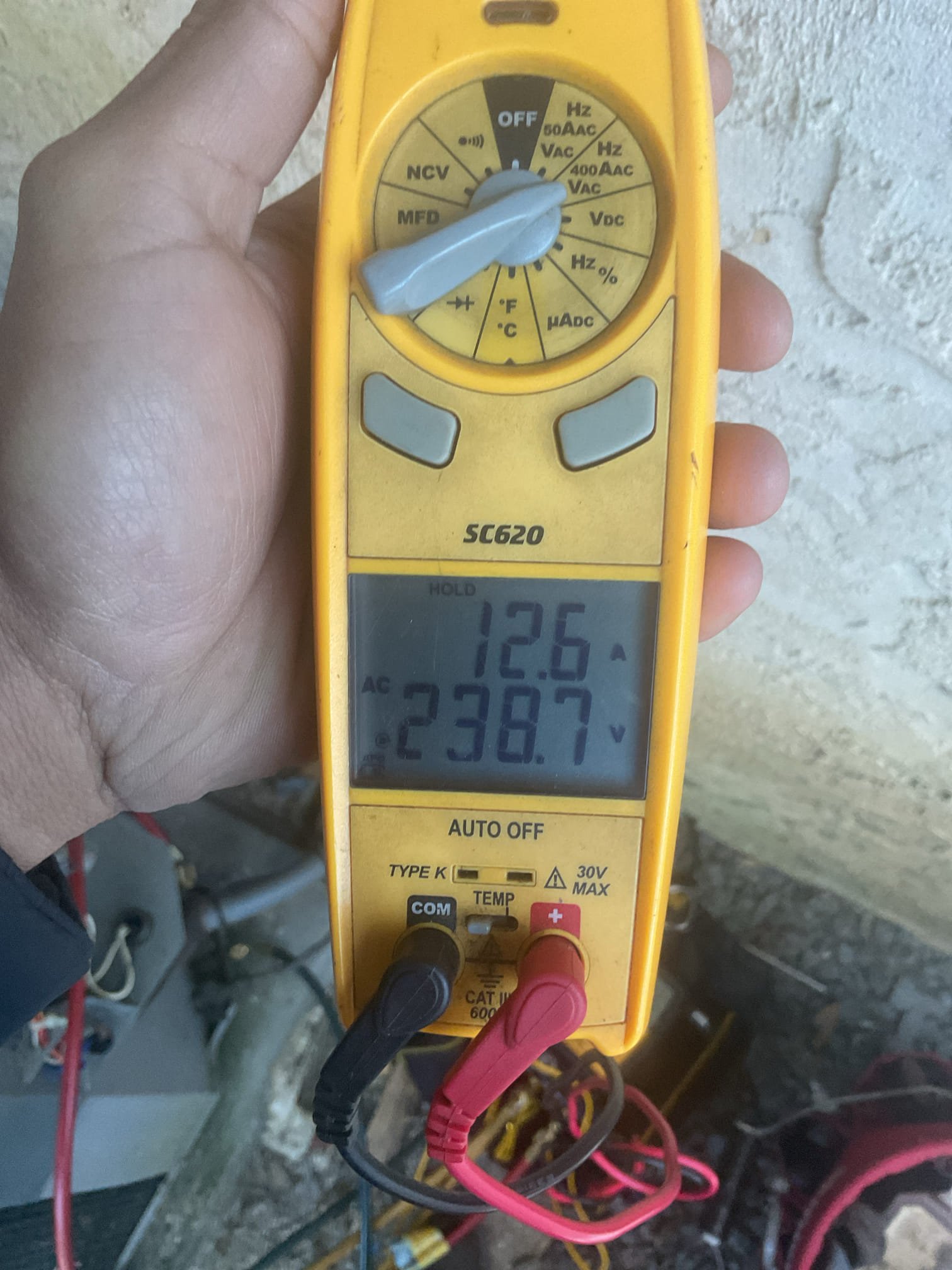 Luis 11-17-25 customer called in for no heat, 3.5 heat pump from 2014. Found system off upon arrival, 3 amp fuse was blown. Checked system operation did not find any shorts. Installed new fuse and test operation. Check refrigerant levels and pressures ok all components are original to system. Heat pump is running more electric heat. Customer needs to install new filter. Indoor coil is dirty, would recommend getting an estimate to update system. 