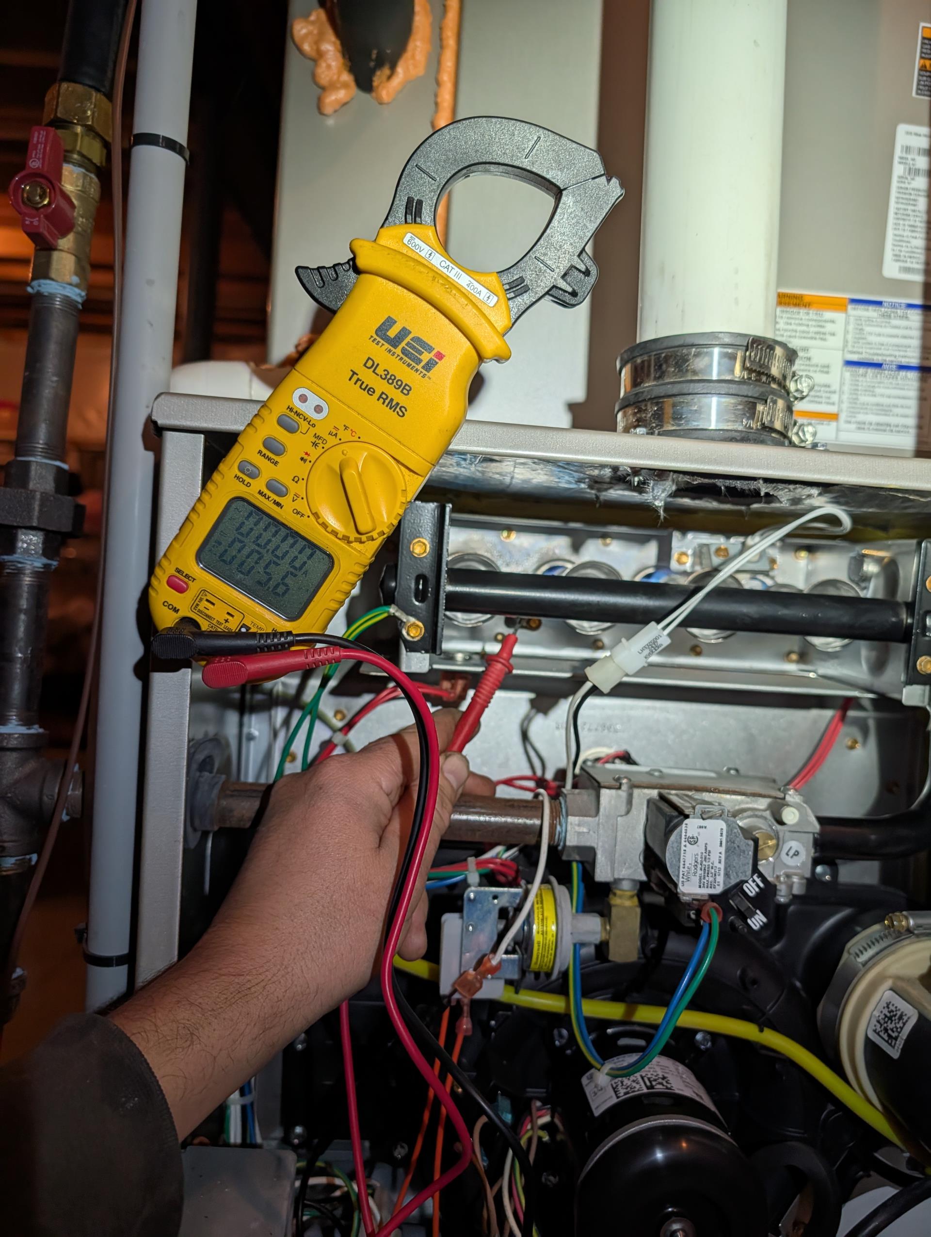 11/17/25
Barry

Replaced ignitors for both furnaces
 
Replaced flame sensors for both furnaces 

Replaced manufacturer condensate trap including gasket for first floor furnace. Also cleared drain tube. 

Measured ohm value of new ignitors. 
Afterwards tested system operations and measured flame rectification circuit.

Systems operating well at this time. 

Collected balance for repairs. 