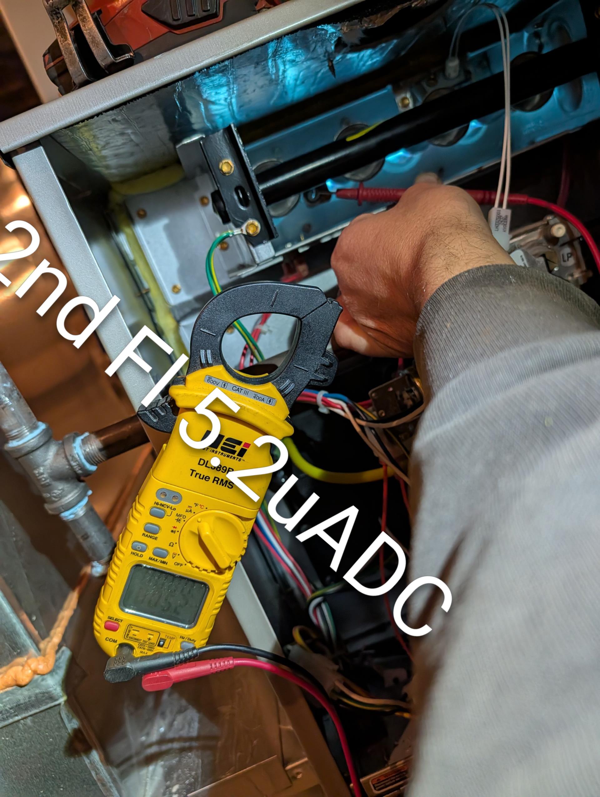 11/17/25
Barry

Replaced ignitors for both furnaces
 
Replaced flame sensors for both furnaces 

Replaced manufacturer condensate trap including gasket for first floor furnace. Also cleared drain tube. 

Measured ohm value of new ignitors. 
Afterwards tested system operations and measured flame rectification circuit.

Systems operating well at this time. 

Collected balance for repairs. 