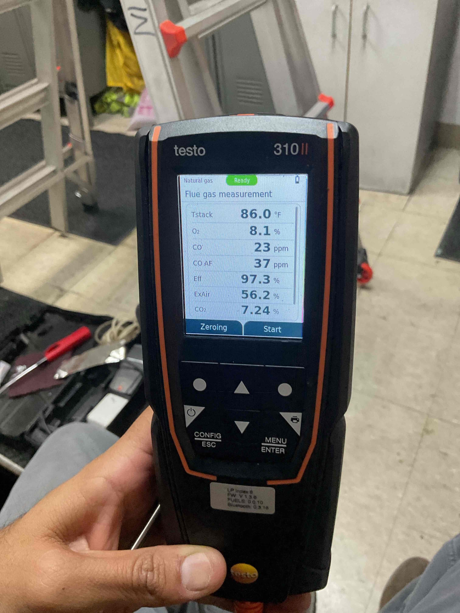 Luis 11-17-25 customer called in for no heat, thermostat issues, found unit off upon arrival. Thermostat would not move from 67 up or down. I manually jumper board to test operation, heater did not work until third time. Flames were bouncing as soon as blower come on. I performed combustion test and smoke test, heater filled smoke test, this indicates there is now an opening on heat exchanger, could be welding connections, gaskets or cracks. Unit is from 1992. Customer decided to keep heater off and to get an estimate to replace system. I took photos of indoor and outdoor units. Joe will email Michelle and go over system replacement options. 