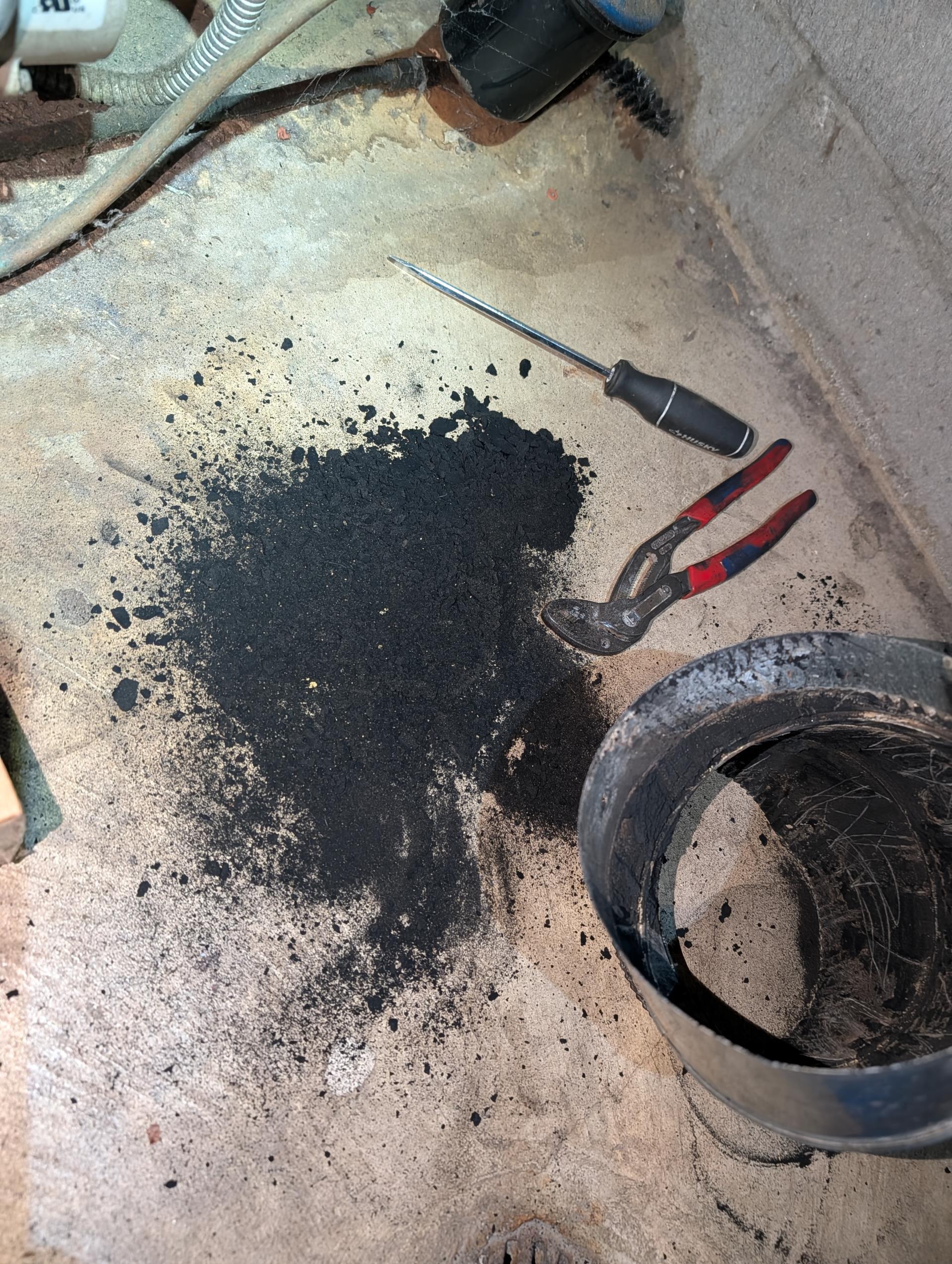 Completed heat tune up for oil boiler. 

Cleaned heat exchanger and inspected flue piping and chimney. Good amount of soot. There was quite a bit of dirt and dryer lint around burner air band which is the likely cause of boiler sooting.n
Replaced oil filter, strainer with gasket and nozzle. Strainer and filter were very dirty 
Inspected electrode condition and alignment, transformer, cad cell eye, and air bands for debris. Air n bands were dirty 
Inspected wiring, controls, electric motors and components 

Combustion, smoke and draft tests: Pass

Oil tank is 45 years old, beginning to break down internally. It is a buried tank. Would need a separate consultation to give price. 

Section of smoke pipe rusted through. Offered to replace. Replaced all smoke pipe except the length off breech of burner. Completed work today. 

Oil furnace. operating well at this time. I showed her how to keep an eye on the oil burner air bands and to keep them clean of lint and dirt.

Invoice paid today.