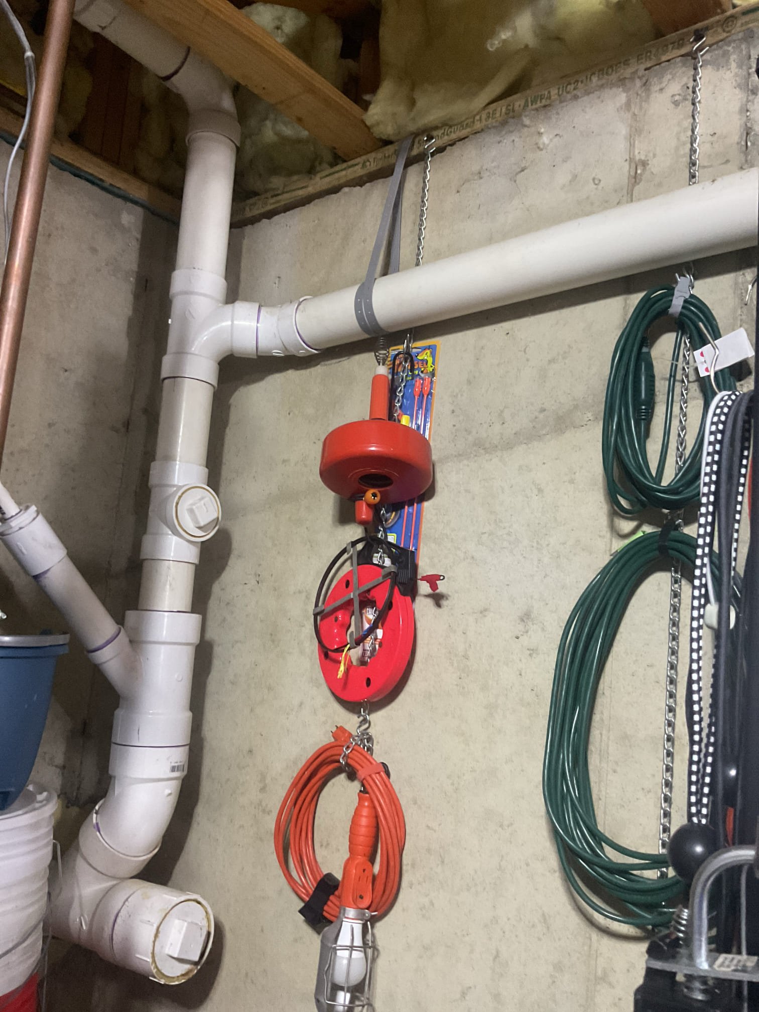 Talked to both Dave and Karen about water leaking situation. Found that Dave had already put back on condensation drain hose for furnace. Found spring hose clamp was loose. Re secured in place. Also talked to them about installing a novo hto 150, provided estimate. 