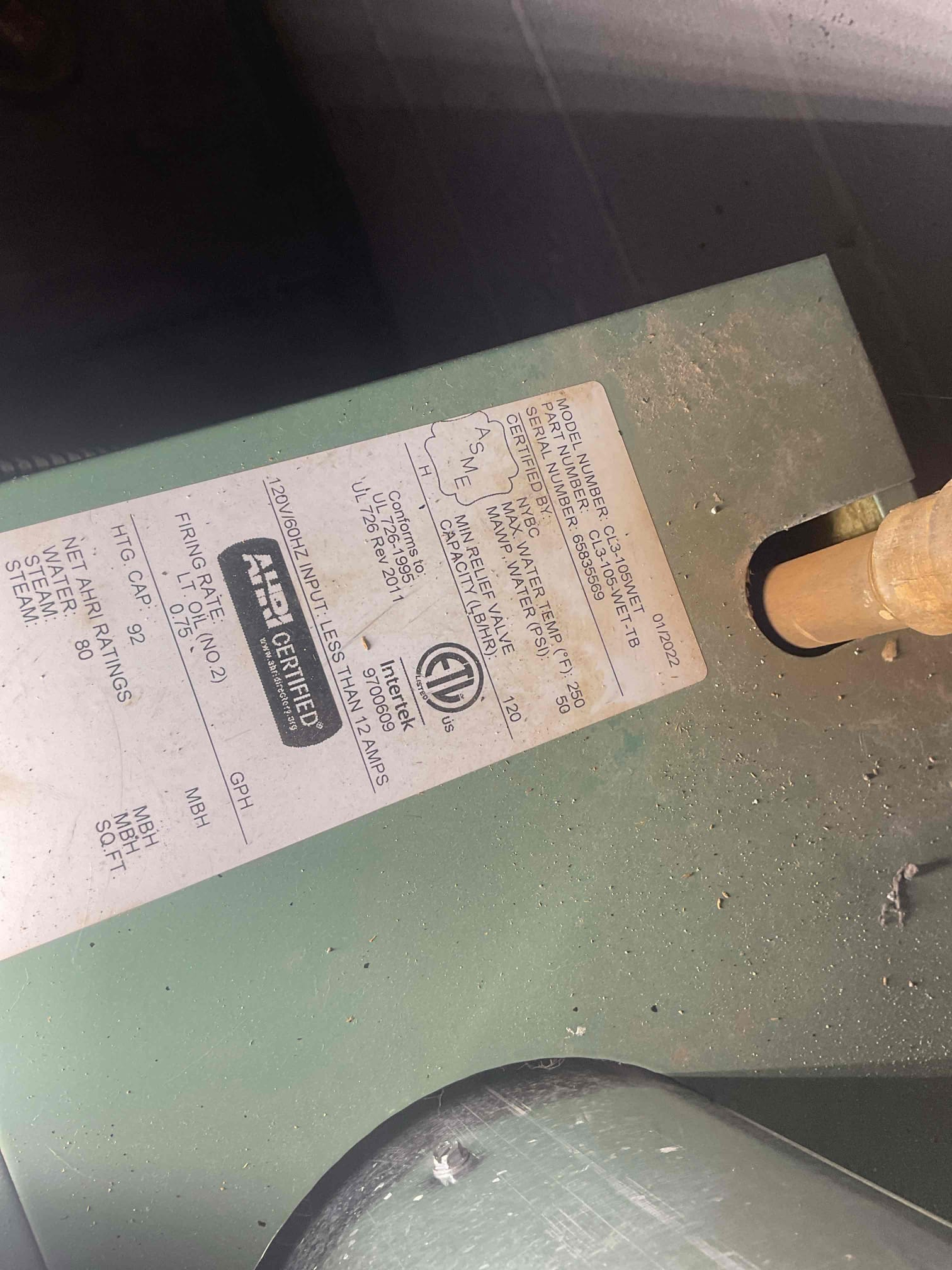 Fully assessed no heating situation. Found oil boiler running when I arrived and was up to temp at 180°. 15 psi on the loop. Boiler is a two zone system. Found all supply pipes were hot, but not on the return side. Found that the system needed to be bled bled out air from the first and second floor and made sure all baseboard was getting hot. Provided information about our maintenance plans.