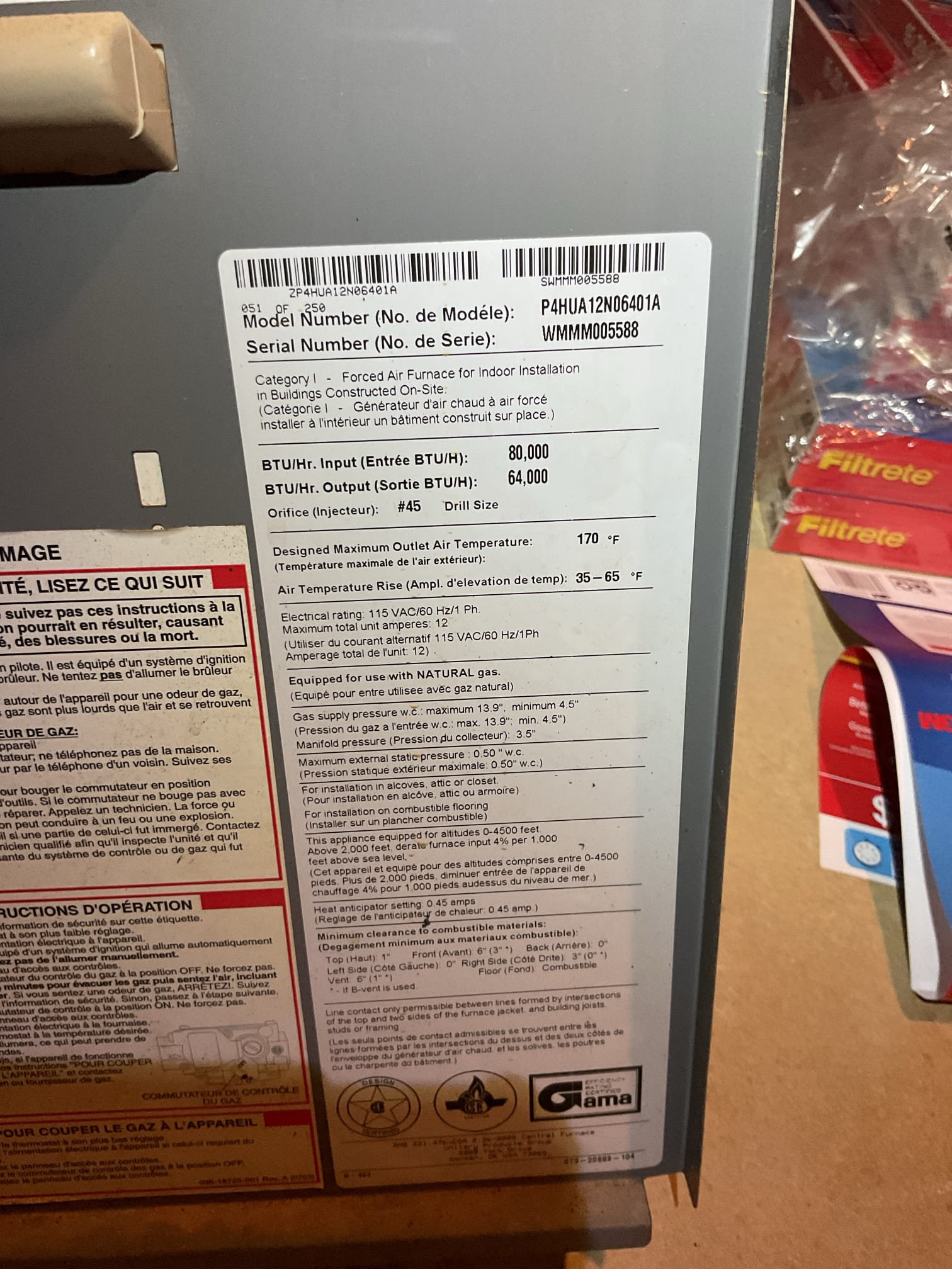 
Completed (2) heat tune ups for natural gas furnaces. 

Replaced 16x25x1 filter for 1st floor system; was very dirty
Replaced 16x20x1 filter for 2nd floor system 

For each furnace:
Inspected heat exchanger, burners, flue pipe, inducer assembly and hoses: there are areas of concern with second floor furnace but no cracks, Mike is aware and plans to replace furnace soon. He would need an updated quote. Current quote is from late 2023.
Inspected hot surface ignitor and verified resistance with meter
Cleaned flame sensor and verified flame rectification circuit
Measured temperature rise and static pressure
Checked wiring, controls, electric motors and components; 1st floor funace has surge protector. left estimate for a surge protector for 2nd floor furnace. 
Checked manifold gas pressure
Inspected drains. Recommend wet switch/flood safety for second floor system 

Combustion, draft and smoke tests: Pass

Gas furnaces operating well at this time. 

He agreed to wet switch and surge prote