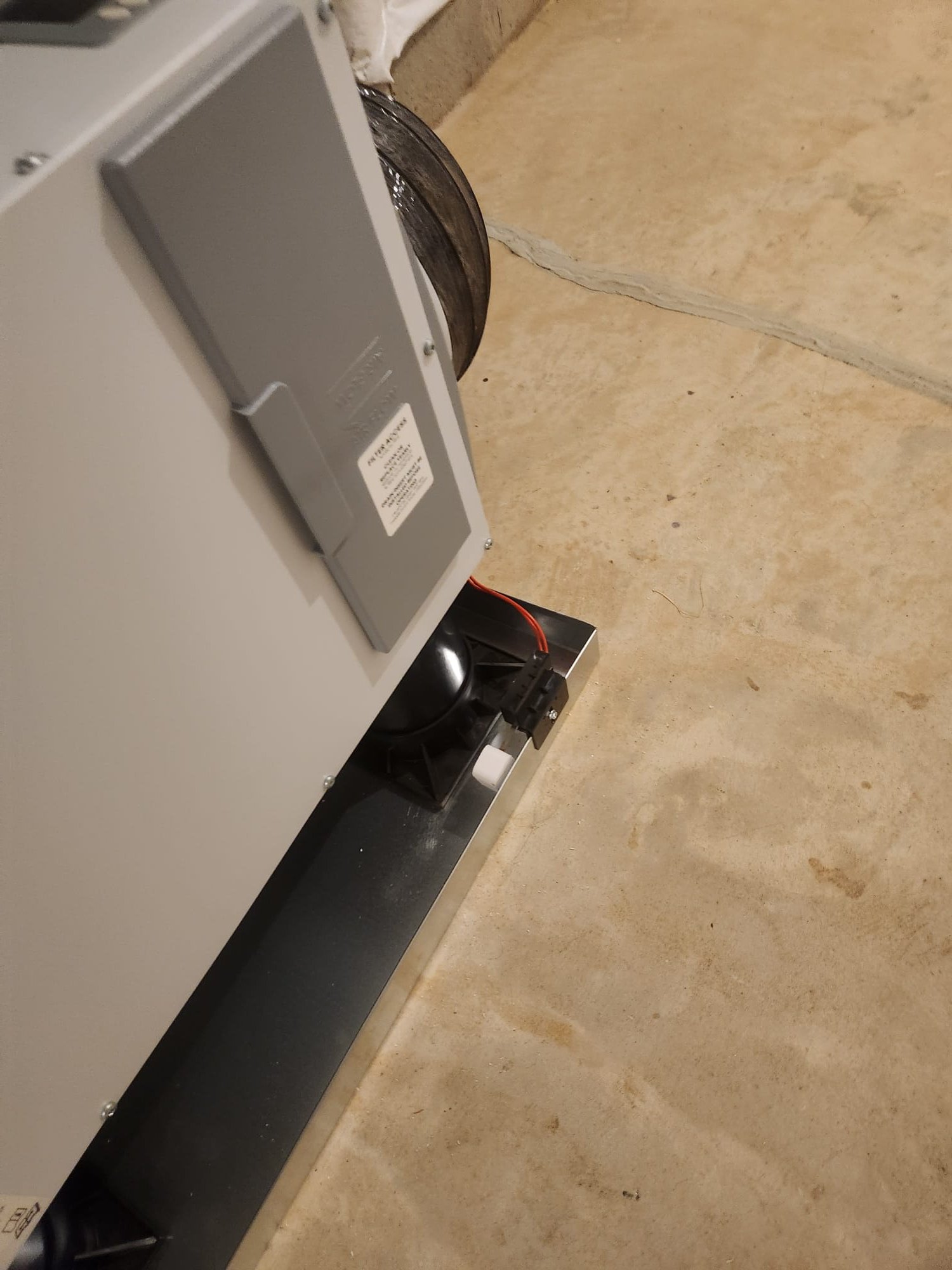 Pumped down out door unit into compressor. Removed old coil from case. Wiped down if terror of case with disinfectant wipes. Installed new coil in case. Adapted lineset to new coil. Brazed pressure tested evacuated and charged system. Tested out proper ac operation. 

Set new dehumidifier in drain pan. Ran hard flex duct from top of return drop to inlet of dehumidifier. Ran hard pipe from outlet of dehumidifier to bottom of return drop. Ran dehumidifier drain line to existing condensate pump. Checked proper drainage. Installed float safety switch on drain pan. 