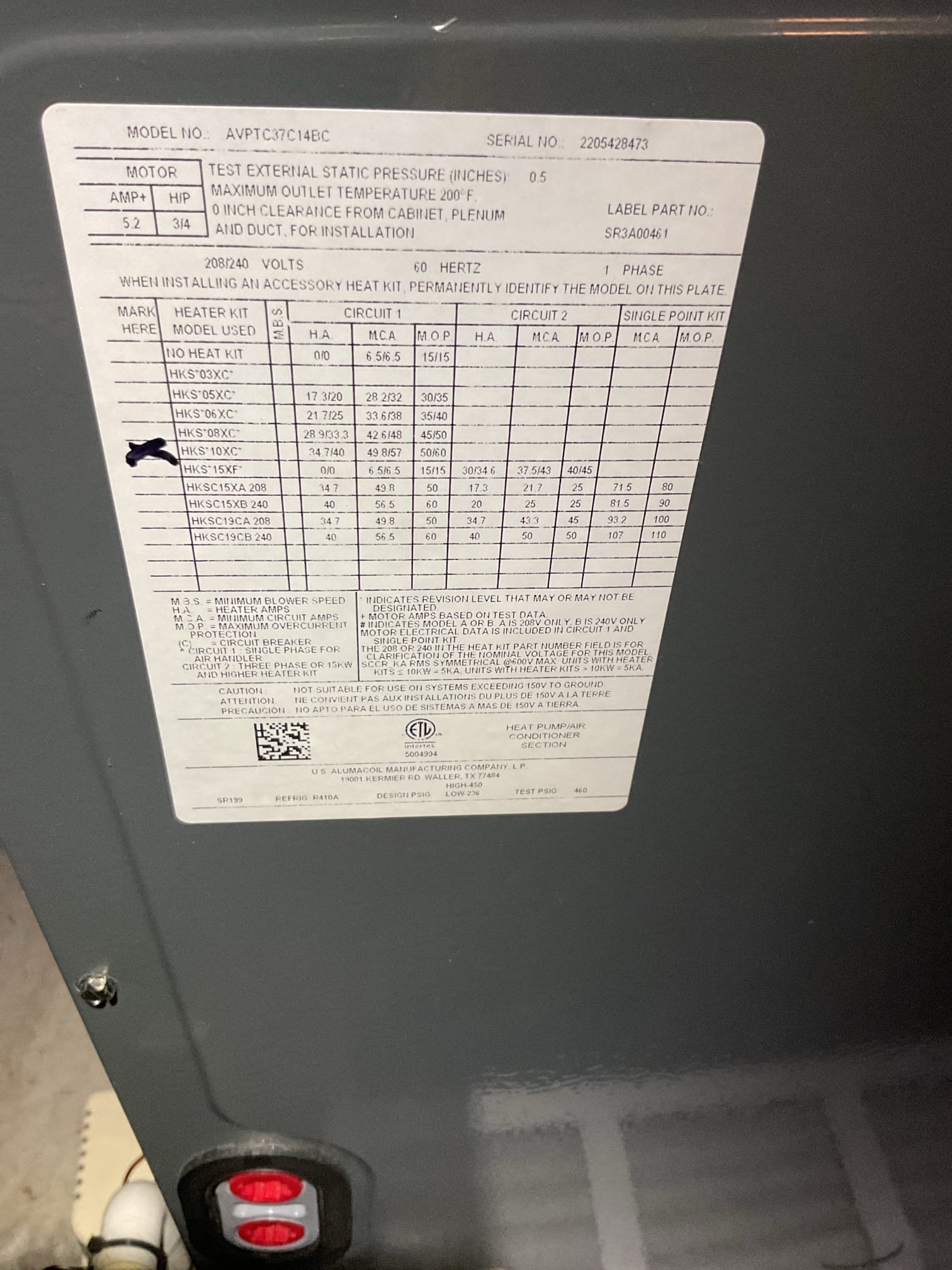 She said system hasn’t been heating as well and outdoor unit was smoking.
 Explained over the phone that this s more likely defrost cycle/ outdoor coil goes into defrost cycle when it get to a certain temperature to bring the outdoor coil up to temperature to be able to perform in heating mode.

When I arrived thermostat was as satisfied at setpoint of 68°

I checked over filter, wiring connections, open saf ties etc before making demand for heat from thermostat. 
Monitored temperatures and pressures. 
Air side temperature rise 68-92°=24°
Pressures 92/309 Good
Also checked ohm values of temperature sensors: Good

The CFS setting at control was set to 5 which is most efficient heating.
I set this to 6 which opens up a few more customizable options for satisfy rate in heating. The low stage electric heat will now come on more often if the thermostat is not satisfied in 18-20 min from when a demand for heat is made. 

System operating well at this time.