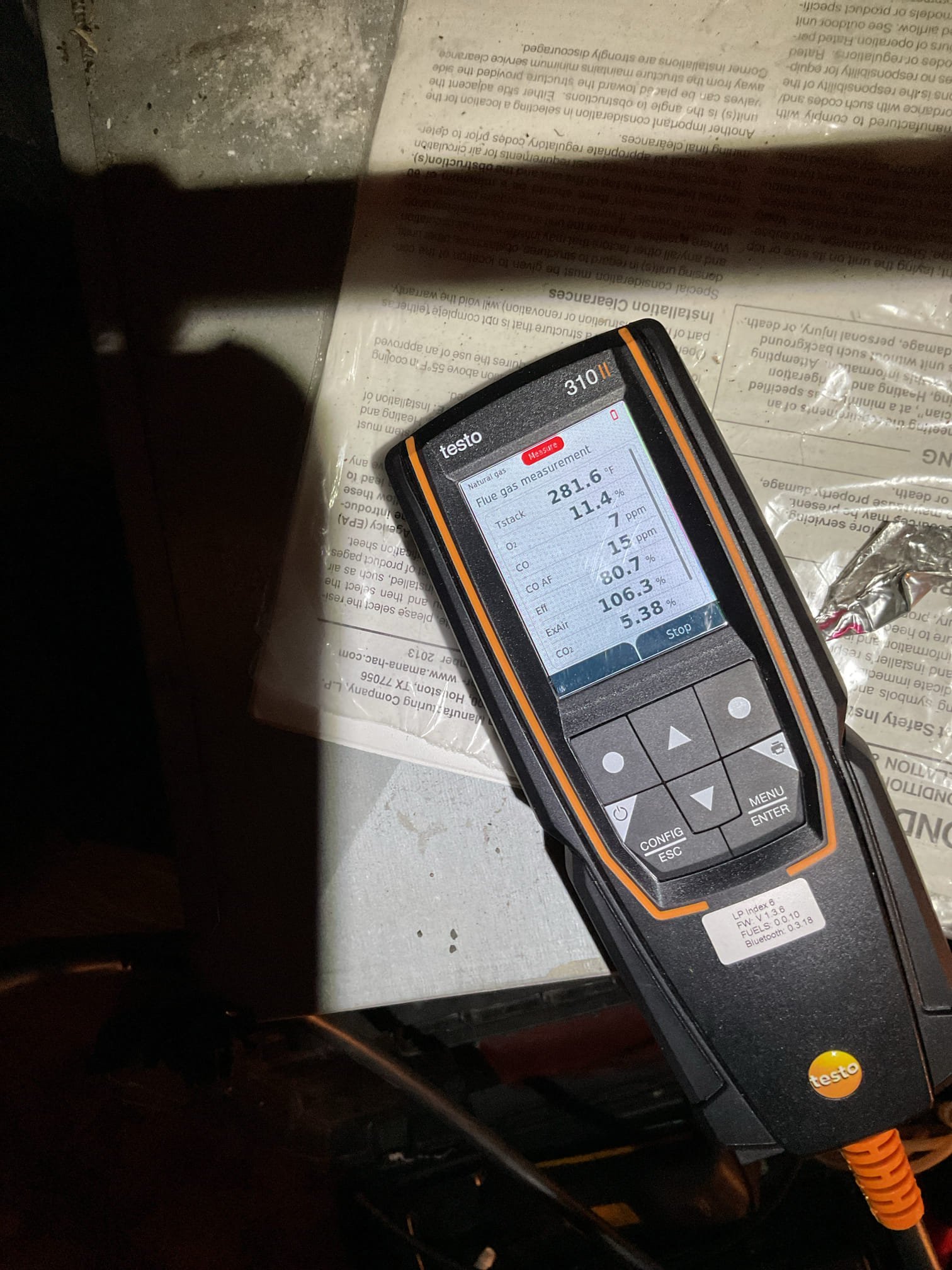 Luis 11-24-25 performed gas heat tune up on two units. Attic and basement both units are 80% efficiency style. Check all electrical connections and components, replace air filter. For attic basement ok at this time. Clean sensor and check ignition. Performed combustion test on both units. Clue both units. Ok service humidifier for first floor. Replacement of pad test and set to winter 35%. I also helped customer installed new thermostat I did some wiring modifications at the unit, test new thermostat ok. I did provided estimate for recommendations for both units. See estimates ignition, and bacteria preventative, condensation pump and vinyl for first floor. I would also recommend getting an estimate to replace systems. Office to follow up with customer. 