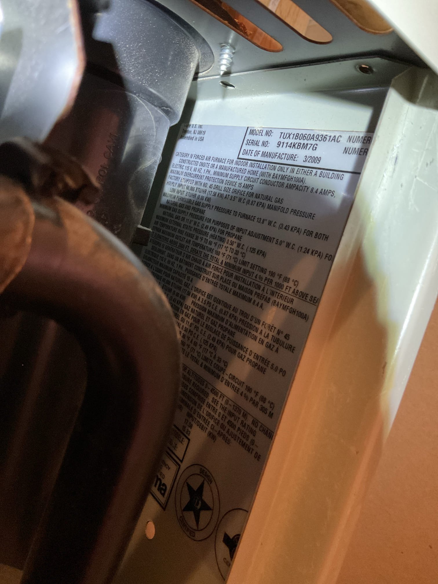 11-24-25 Luis; customer called in for service on gas heater. Found thermostat set to 66 and room temp 66. Customer stated that he noticed in the last couple days heater has not worked properly. I increase set point and test operation. Heater would go into trial for ignition, flames would come on after couple seconds go off. I inspected ignition system. Found all burners sensor and igniter in bad shape. I inspected heat exchangers and discovered two major cracks on heat exchanger approximately 2 inches in length. I talked to customer and showed him where I was taking photos from. At this time my final recommendation would be replacing system. I did provided estimate for repairs (rebuilding system), I called office to set up consultation for later in this afternoon. 