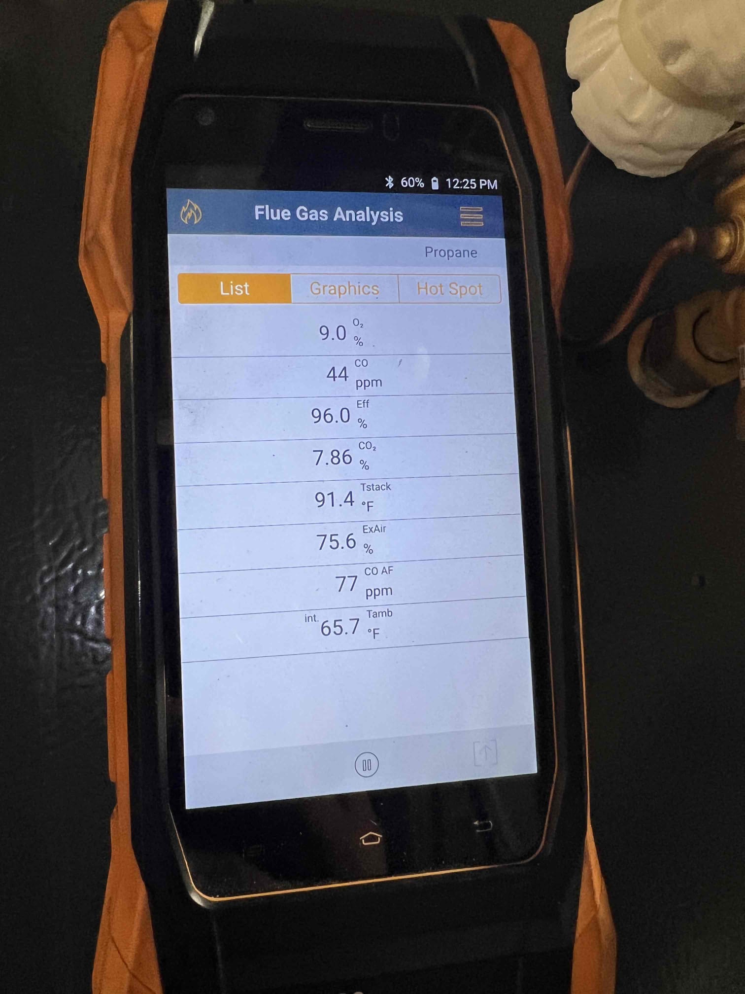 11/24/25 Tan
Performed heat maintenance on 4 year old propane gas furnace installed by us.
Client asked to have filter and humidifier serviced. I quoted and he approved.
Changed 413 filter on site.
Changed humidifier water panel 35 on site. Also took scale control apart and cleaned. Flushed drain line to clear any restrictions. Placed in test mode several times to verify for any leaks and found none. Set for 5 for winter.
Checked temp rise and found it within range.
Checked airflow and found .8” static tesp which is acceptable.
Motor performance checked out good with 5A on blower and .3A in inducer.
Combustion readings were acceptable. Checked and verified propane gas pressures and found them set to manufacture specifications.
Cleaned burners and flame sensor. Flame sensor registered 2.4mA during operations.
Checked ignitor and found normal resistance of 57.
Checked air delivery system and confirmed surge protection is active.
Control board and wiring are all secure and proper as well.