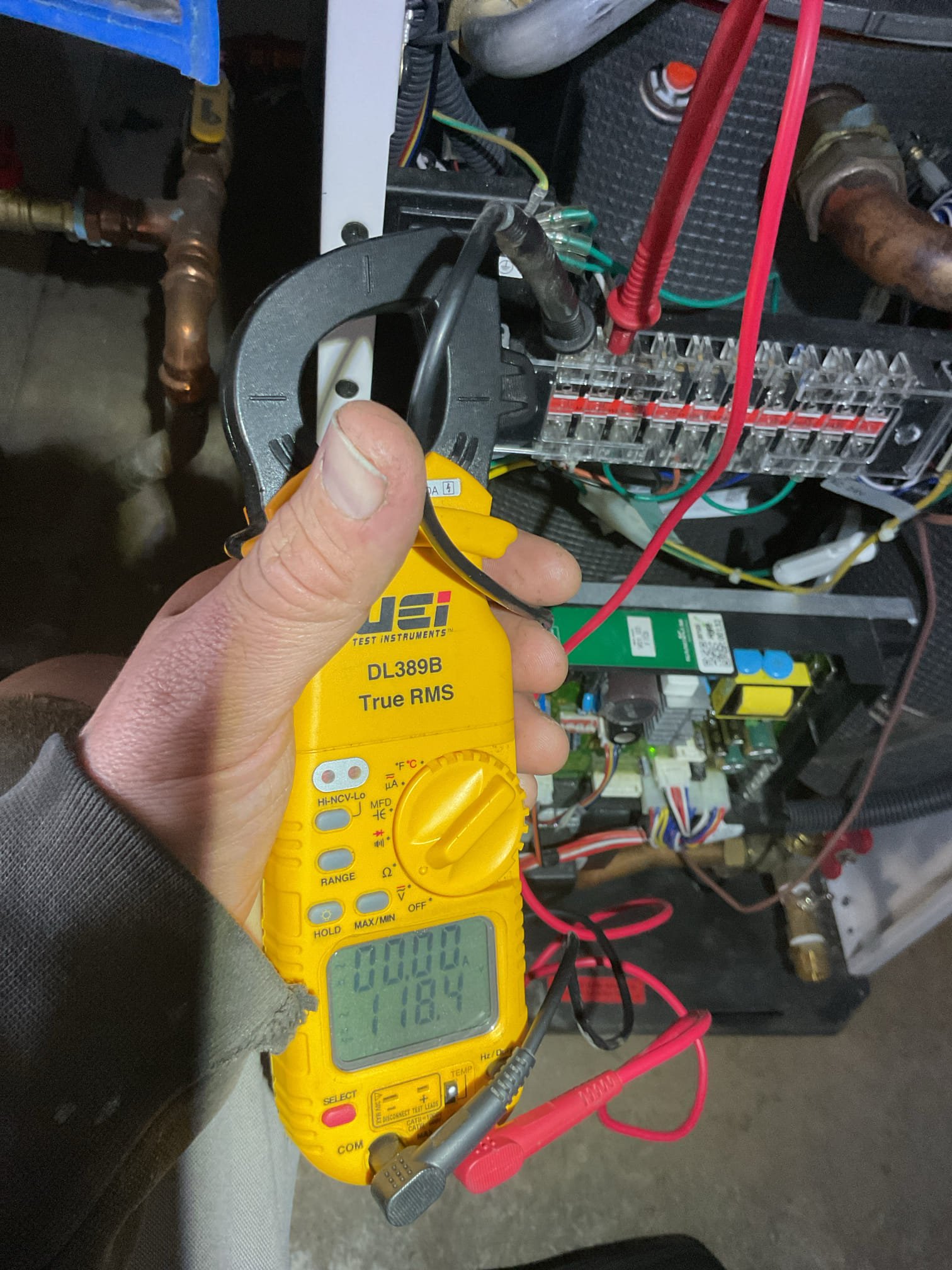 Completed heat tune up for Laars propane combi boiler.
Inspected heat exchanger and burners. 
Inspected ignition assembly 
Inspected hyrdronic components: air separator , feed valves, expansion tank, circulators. 
Cleared condensate sate rep using cap on bottom and added treatment tabs to condensate pump. Both were in good condition
Checked wiring controls and components. Zone panel: 3 Zones 3 circulators. A surge protector can be installed at 120V feed; would protect controls.

Combustion and draft tests: Pass

System operating well at this time. 

This tune up was covered under the expired gas Heat plan for the equipment.
Left estimate for plan renewal.
Also left estimate for plan renewal+surge protector.
Left estimate for audible water alarm. 