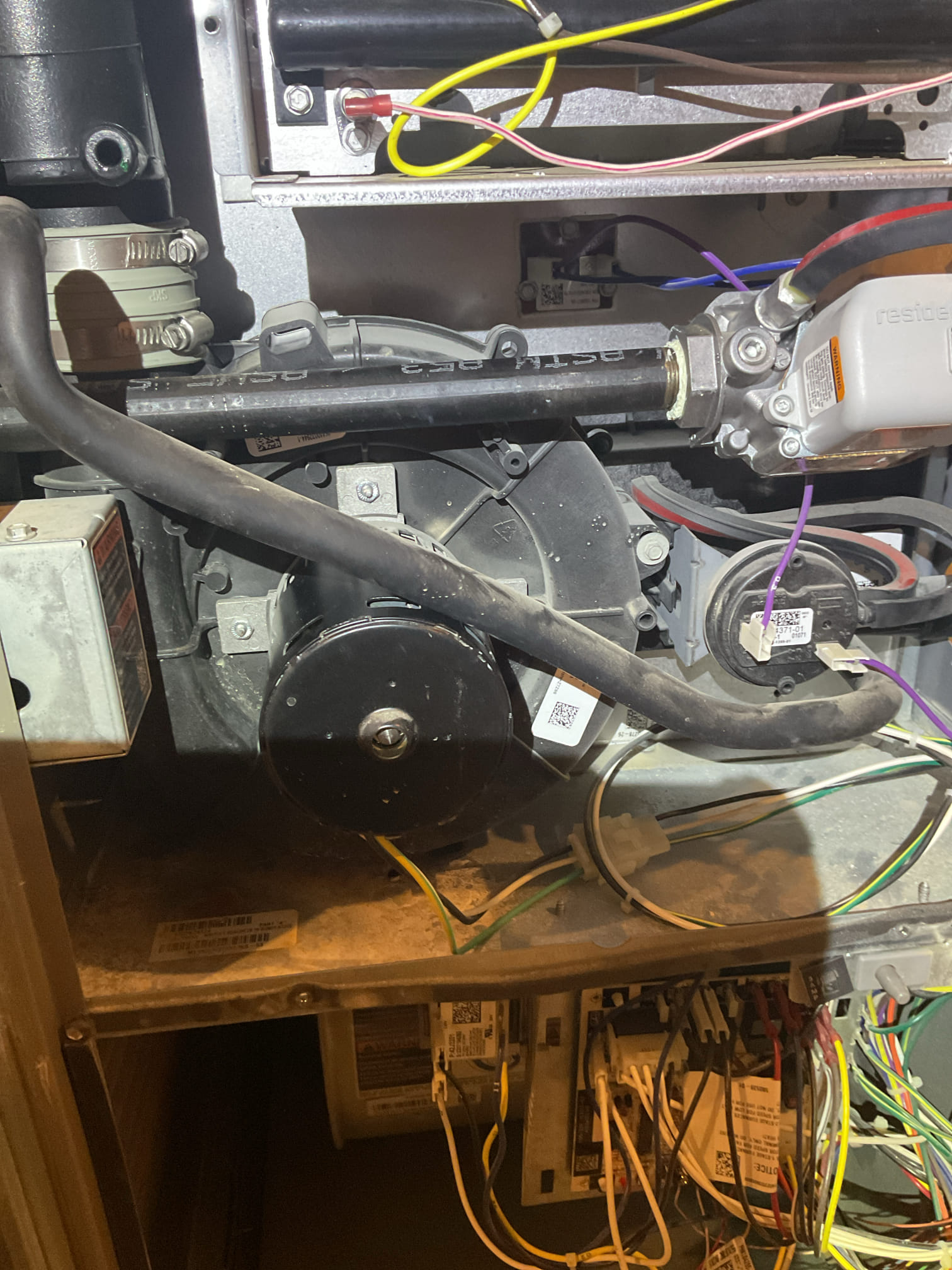 11/25/25 Dan 

I arrived to the customers home to service their 3 yr old gas furnace system. 
I started with checking the air filter and replaced , the filter size is 16x25x1. I checked all my electrical connections and voltages. I inspected and tested the  burners , flame sensor and the igniter. I water tested all tubing and hoses. I inspected the exhaust and fresh air pipe for restrictions and bellies. I inspected the inducer and the blower motor operation. I checked and tested for combustion and took temp rise splits at the return and the supply. Everything is running fine at this time of service. 

He’s interested in doing a humidifier 600 on his return side .with bypass . I quoted $1,220.18. He would also like to know if the newer 600 is available with pricing . 