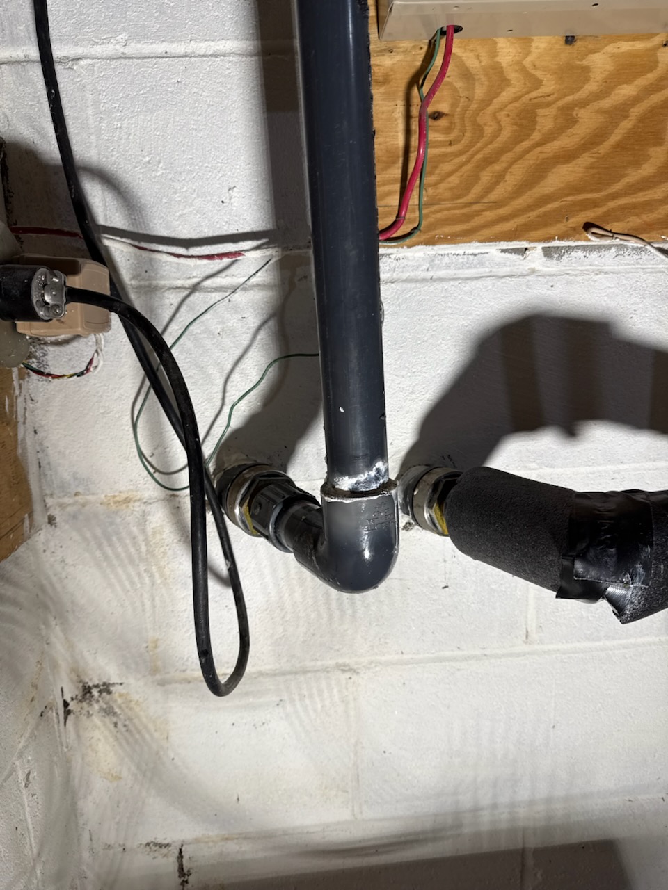 Fully assessed no heating situation. Found geothermal loop was broken open at glue joint. Provided estimate to complete repair. Will need to use a purge cart once loop is repaired, then tune up on geothermal can be completed. Set to emergency heat for now. 
Will replace 2 feet section of gray schedule 80 geothermal piping and (1) 1 1/4” coupler, 90 and male adapter, will use purge cart to complete repair. Will also need special adhesive for repair. 11/25/25.  Replaced 1 1/4” fittings as nessisary. Checked for any leaks, no leaks found. Purged out geo loop with purge cart and re installed insulation. Also performed geothermal heat tune up. Replaced 30x 32x2 air filter. Checked all electrical connections and components. Checked temp rise. Checked water temp split it was 8 degrees. Tested 45/5 capacitor it was on the weak side it was 39/5. Geothermal is working properly at this time. 