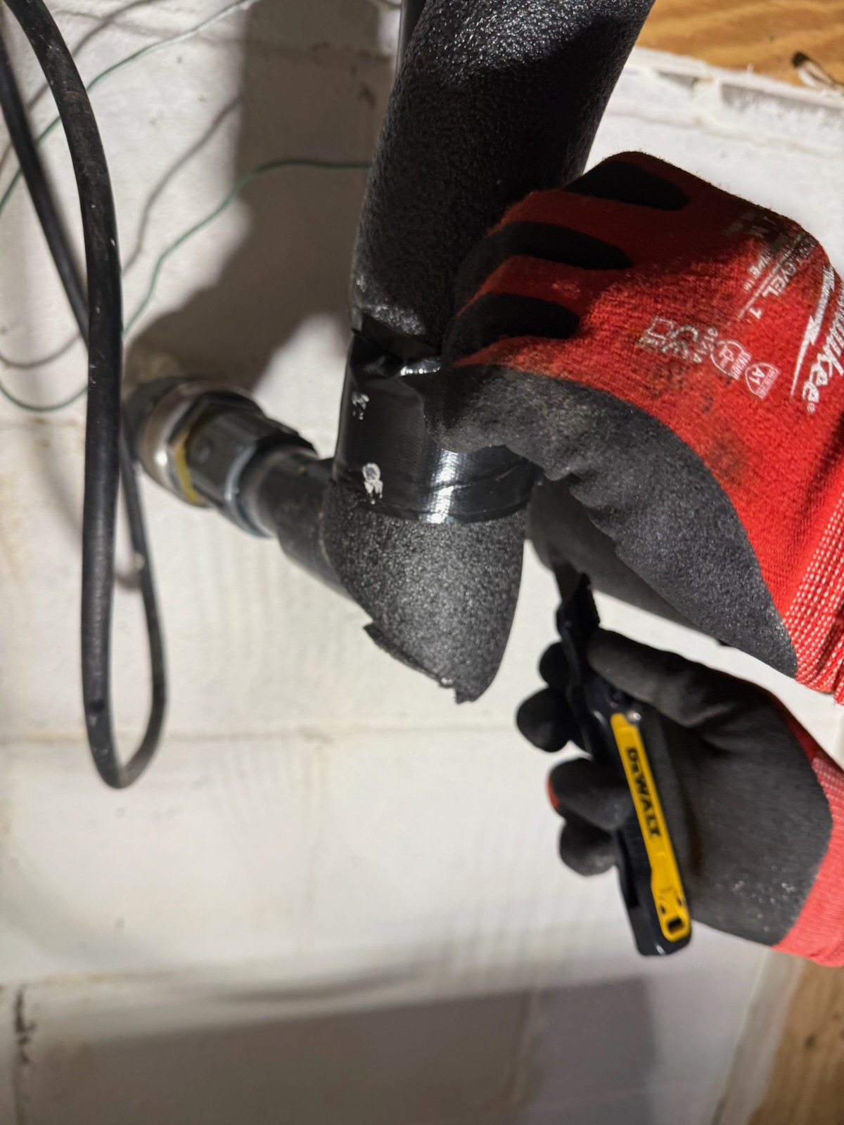 Fully assessed no heating situation. Found geothermal loop was broken open at glue joint. Provided estimate to complete repair. Will need to use a purge cart once loop is repaired, then tune up on geothermal can be completed. Set to emergency heat for now. 
Will replace 2 feet section of gray schedule 80 geothermal piping and (1) 1 1/4” coupler, 90 and male adapter, will use purge cart to complete repair. Will also need special adhesive for repair. 11/25/25.  Replaced 1 1/4” fittings as nessisary. Checked for any leaks, no leaks found. Purged out geo loop with purge cart and re installed insulation. Also performed geothermal heat tune up. Replaced 30x 32x2 air filter. Checked all electrical connections and components. Checked temp rise. Checked water temp split it was 8 degrees. Tested 45/5 capacitor it was on the weak side it was 39/5. Geothermal is working properly at this time. 