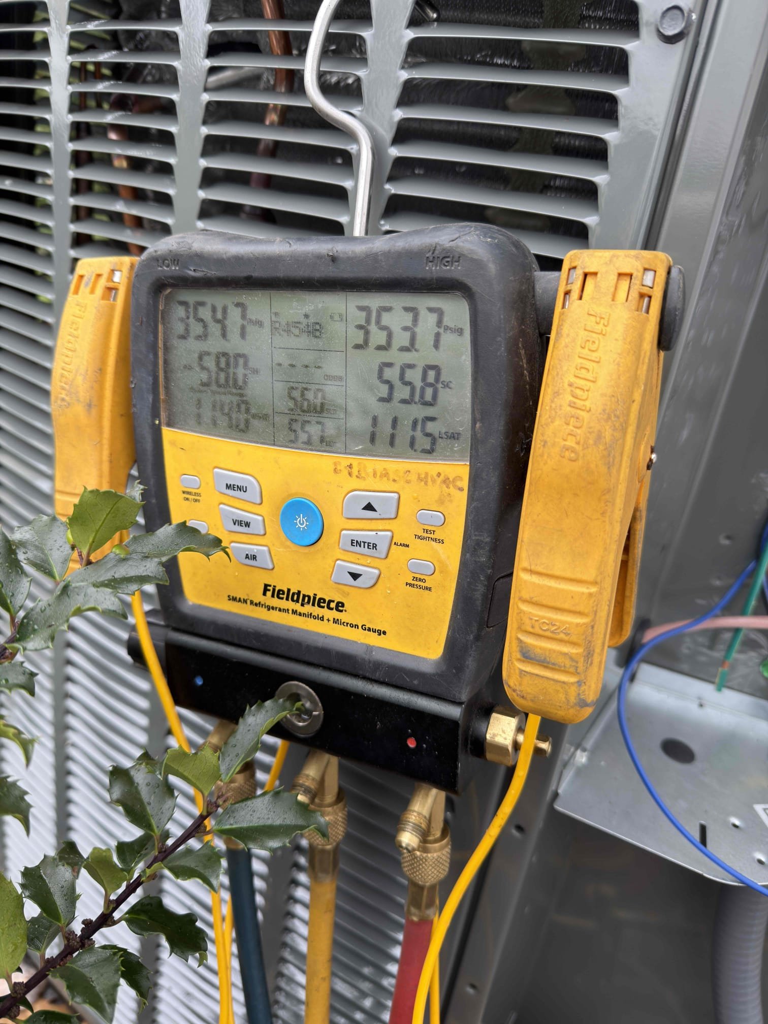 Installed new trane gas furnace and A/C coil. Built new return and supply. Tapped/caulked return and supply. Adapted high volt and installed new outlet and switch. Adapted gas line and flue pipes. Ran new condensate line with ez trap and condensate pump. Ran new vinyl from condensate pump to sump pump located in basement. Installed new t6 thermostat and wired low volt with safeties. Ran new line set and connected to new equipment. Installed new A/C outdoor on leveled pad. Installed new disconnect with surge protector and wired into outdoor unit. Cleaned up work are and tested our equipment. To come to test AC. 