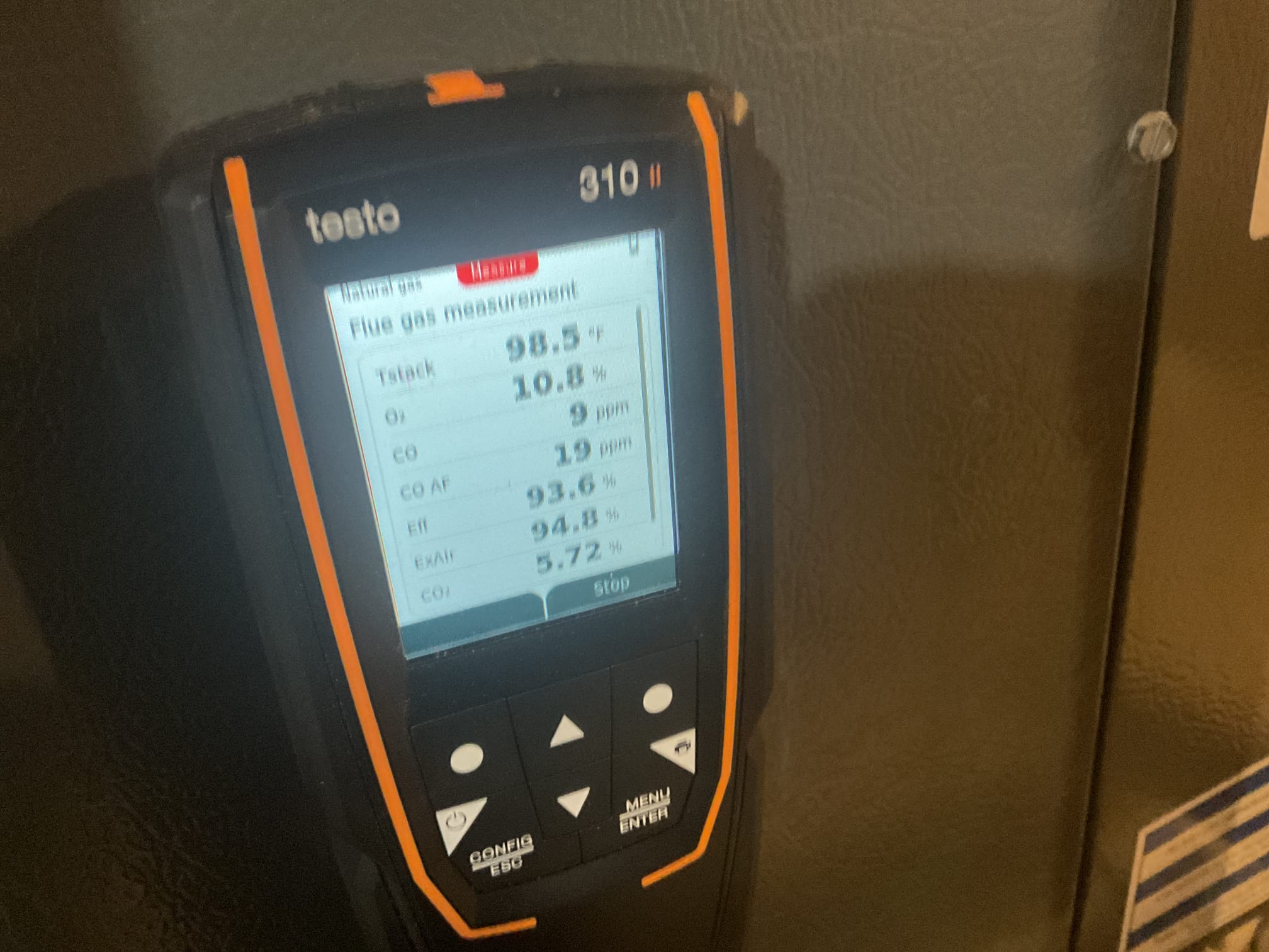 Performed precision heat tune up on (2) high efficiency amana gas furnaces. Replaced (1) 213 and (1) 413 air filter. Checked all electrical connections and components. Cleaned flame sensors. Checked temperature rise. Checked resistance of hsi. Checked gas pressures. Performed combustion test. Both gas furnaces are working at time of service. 