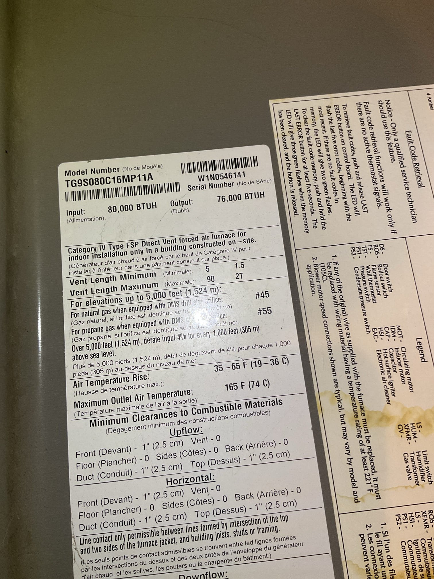 11-26-25 Luis; perform gas heat check up on a York 80 k Btu 90+ condensing furnace. Check all electrical connections and components went through air delivery combustion removal and ignition systems. Replace air filter performed combustion test check supply return air temperature rise. During today’s visit, I didn’t notice some items that will need attention. Inducer assembly is running higher amps than normal ignition components they are low standards. I did inspect heat exchanger and there’s some heavily corroded/rust areas that will potentially be holes soon. Gas heater is from 2010. Would recommend getting an estimate to replace heater. customer to follow up with customer Friday morning.