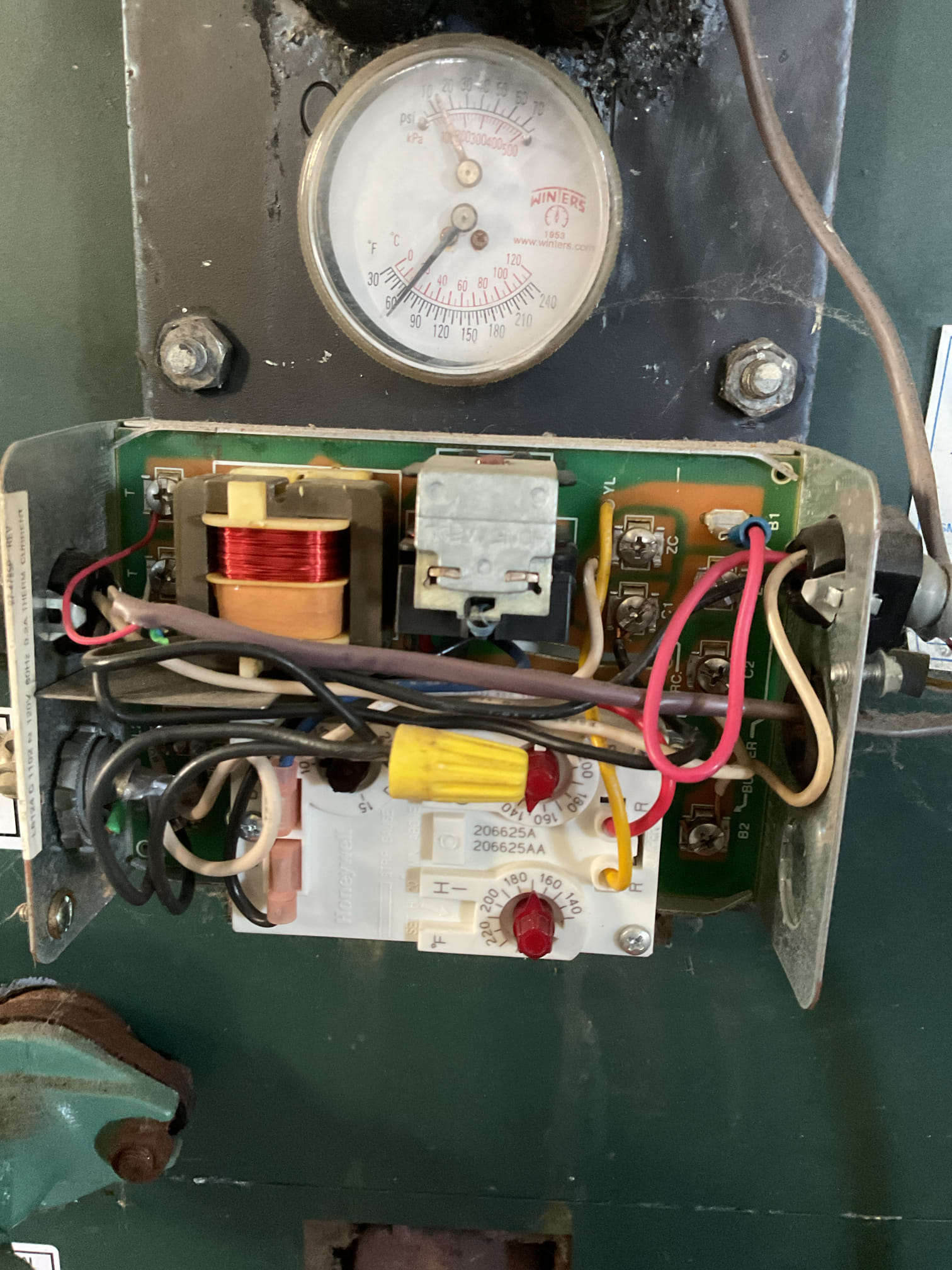 11/28/25 Dan and Liz 

I arrived to the customers home to work on their oil fired boiler , It’s +25 years old. I started with inspecting for water leaks, and checked all the copper line joints. I checked the temperature pressure gauge. I checked connections and voltages on the boiler and inspected the aqua stat and circulators. I inspected  the heat  exchanger and cleaned and inspected the flue pipe for corrosion and holes. I made sure the chimney was clear. I replaced the oil filter, the strainer and nozzle . I cleaned and set the electrodes for proper gapping for proper system operation. I bled  the oil burner and tested for combustion and checked the return and supply pipes . Everything is working fine with oil fired boiler at this time of service. 

Collected for 299.00 for renewal. 