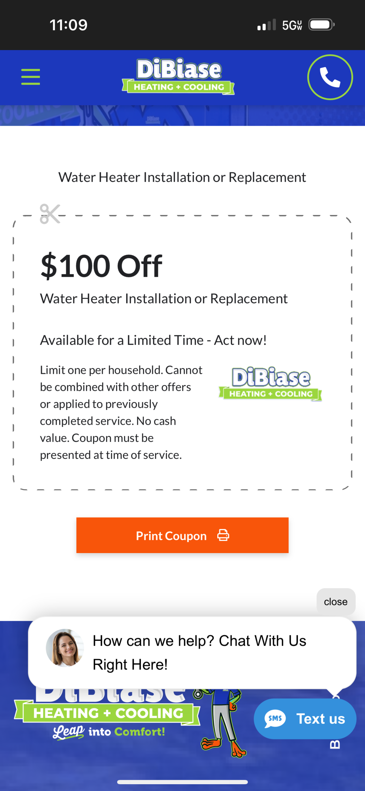 50 gallon propane power vented water heater 10 yr warranty

Installed new rheem propane water heater. Adapted gas line and flue piping. Piped in hot and cold side piping on water heater. Installed new expansion tank and shut off valves. Placed water heater in drain pan with water alarm. Cleaned up work area and tested out water heater.
