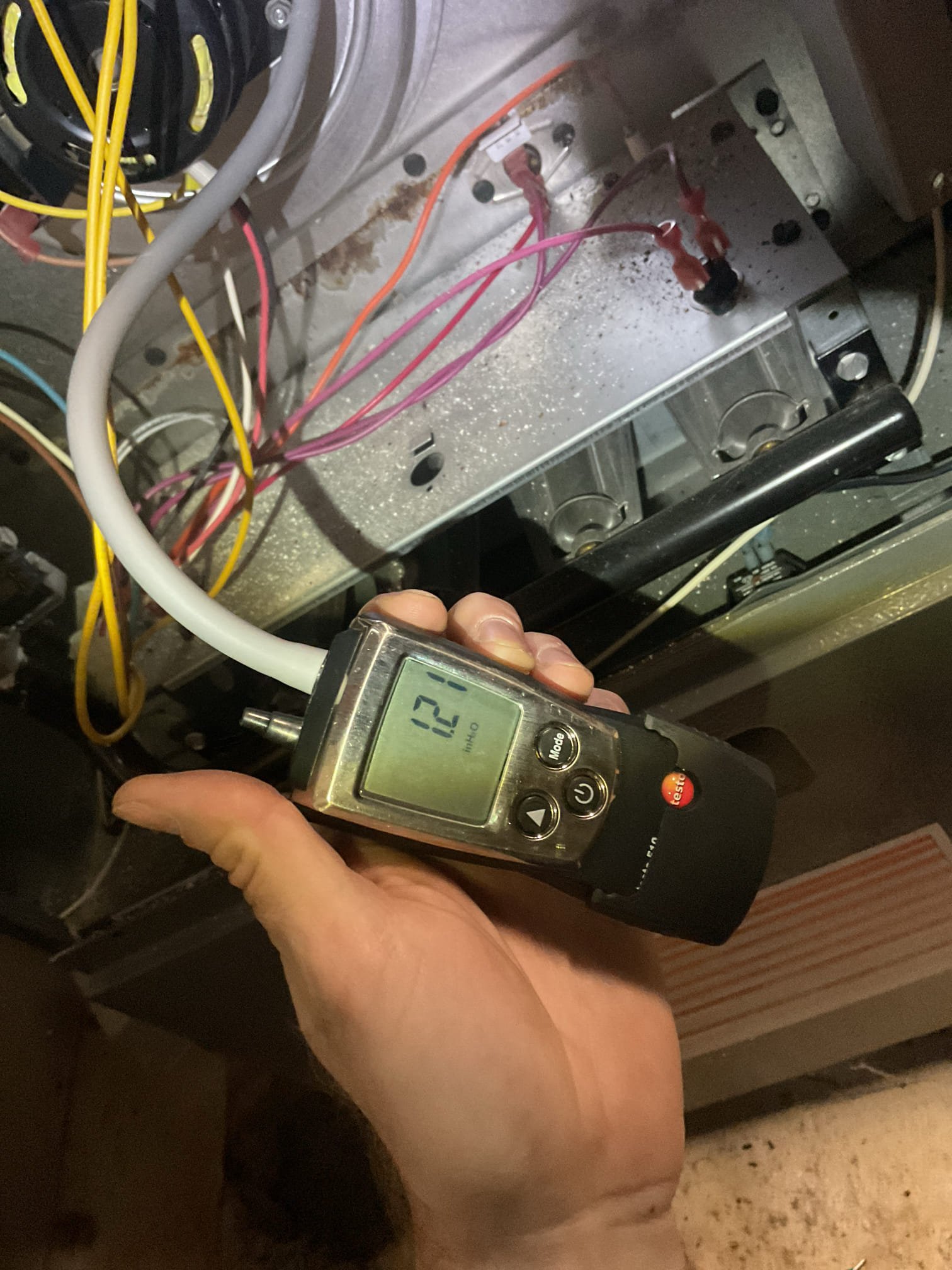 Fully assessed no heating situation. Found furnace not proving low pressure switch. Found ports were open pressure switch has failed. Parts are warranty labor is not need to order low pressure switch assembly for both high and low together. Distributor is not open today. Need to order jumped out for now it is working . 