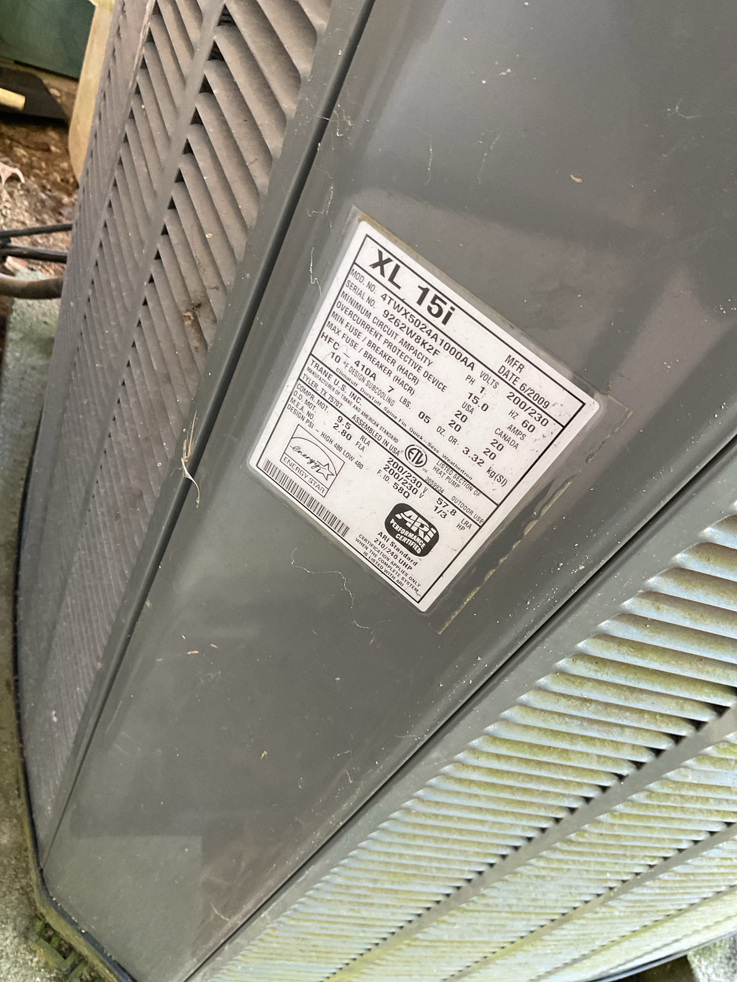 Luis 12-1-25 performed heat pump check up on 2009 two ton Trane heat pump, test operation of electric heat and regular heat mode. Customer has nest thermostat i used test mode from thermostat, 10 kw back up heat ok. Air filter ok. Inspect all electrical connections and components low and high ok. Check airflows blower and coils. Inspect and check all heat pump controls and components, all major components running below standards (currently running) I did inform customer about heat pump condition (16 year old heat pump) indoor coils has some signs of oil leaking (small rate), this is an indication potentially indoor coils are leaking refrigerant. I did provided estimate for recommendations, i would recommend having  home comfort consultant to come to provide options on replacement. Outdoor fan is ECM MOTOR. 
