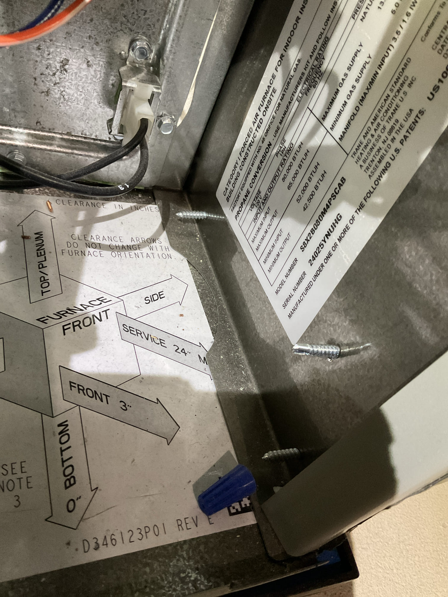 I arrived to the customers home to service their 1 yr old gas furnace system. 
I started with checking the air filter and found good , filter size is 16x25x1 . I checked all my electrical connections and voltages. I inspected and tested the  burners , flame sensor and the igniter. I inspected the exhaust for restrictions and rust and holes. I inspected the inducer and the blower motor operation. I checked and tested for combustion and took temp rise splits at the return and the supply. Everything is running fine at this time of service. 