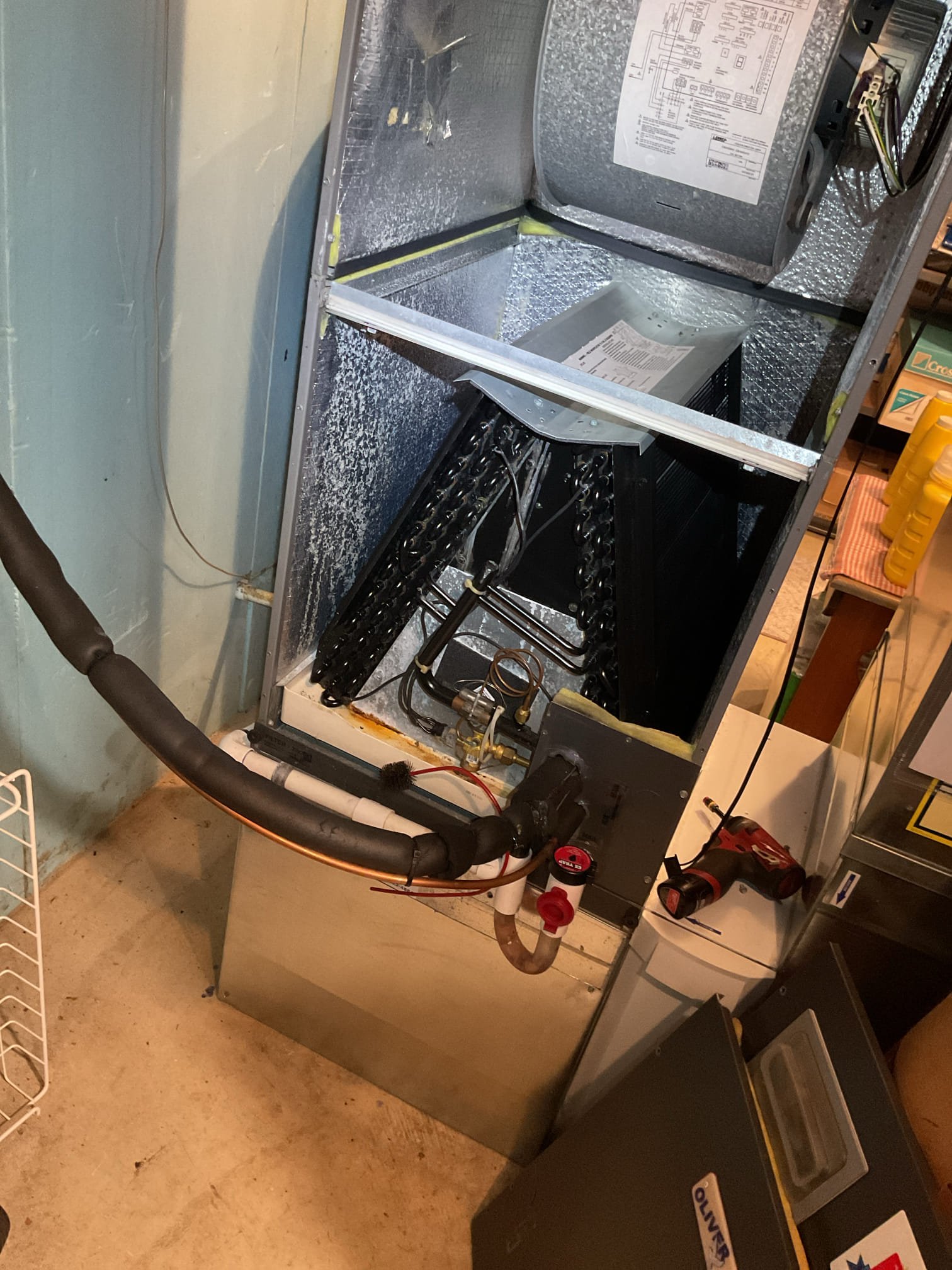 Luis 12-3-25 we recently installed Apco x air purification system, customer was having dirty sock syndrome, she called in because smell still present not at all times, I inspect indoor coils, and ducts. Air purification system is working, did see in previous record from original installation contractor back in 2017/2018 new coil was installed due to same smell. I did sprayed bacteria protection to coil. I did inform customer the next steps we can do, add extra uv light inside coil cabinet, and we can also replace coil. I provided estimate for both items. 
