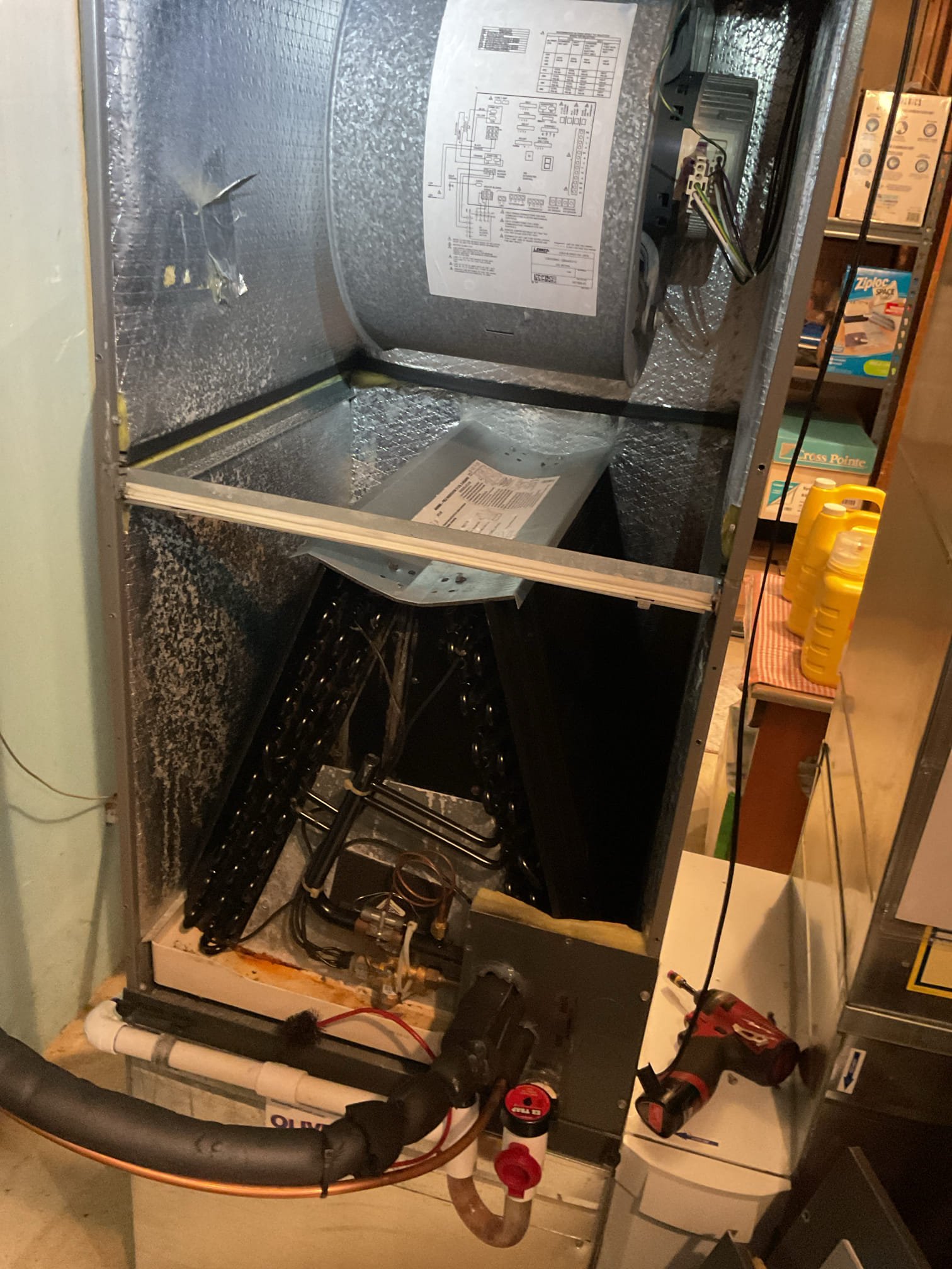 Luis 12-3-25 we recently installed Apco x air purification system, customer was having dirty sock syndrome, she called in because smell still present not at all times, I inspect indoor coils, and ducts. Air purification system is working, did see in previous record from original installation contractor back in 2017/2018 new coil was installed due to same smell. I did sprayed bacteria protection to coil. I did inform customer the next steps we can do, add extra uv light inside coil cabinet, and we can also replace coil. I provided estimate for both items. 