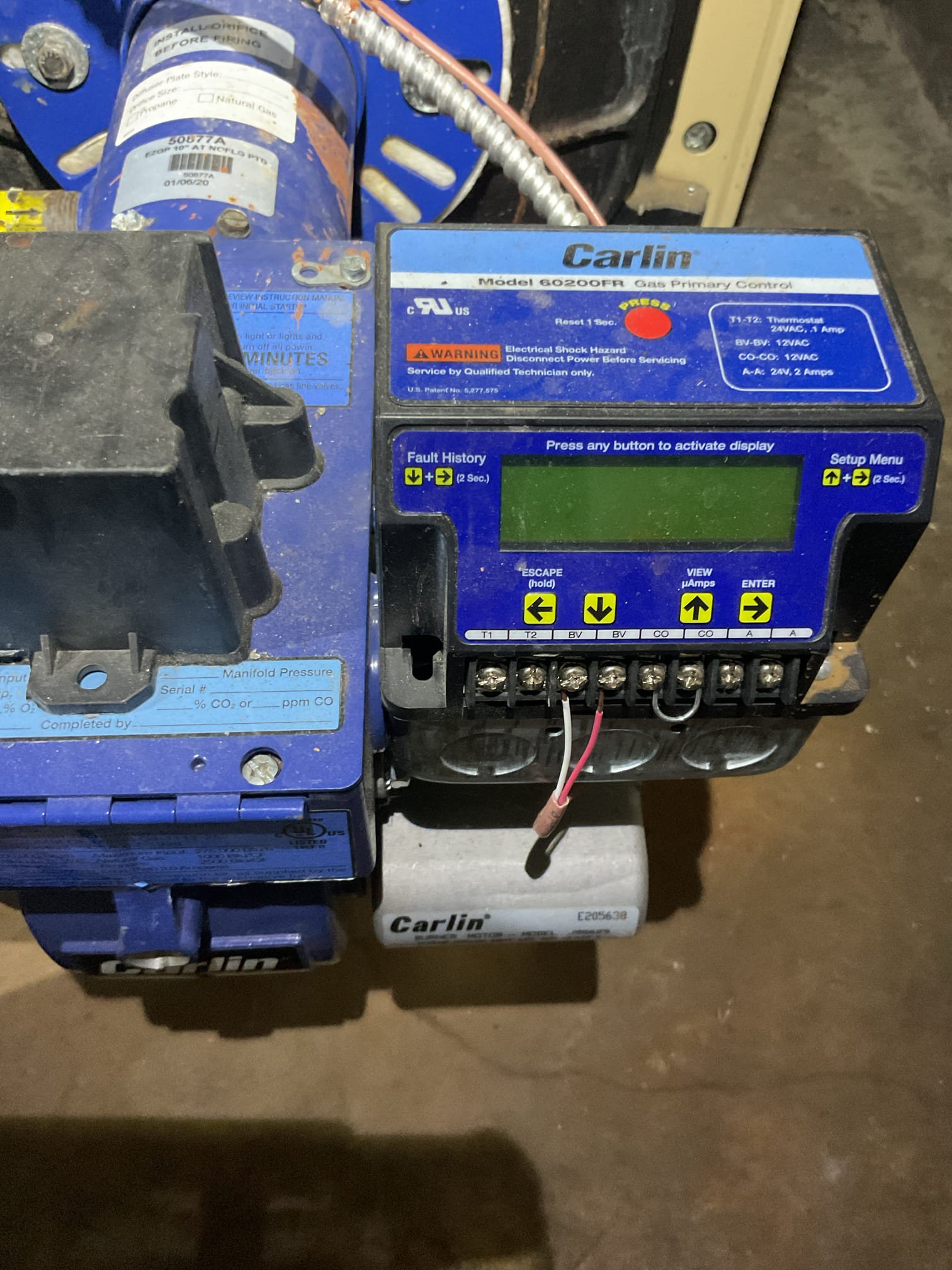 Equipment is Oil boiler that was converted to natural gas about 8 years ago. 
5 Zone relay panel. 5 circulators. 1 is for indirect tank. 

Inspected and cleaned flue piping and heat exchanger. Lots of debris. Also opened burner door from hinge and vacuumed combustion chamber.
Inspected hydronic components: expansion tank, relief valve, water feeder+backflow preventer assembly. 
Monitored boiler temperature and pressure. Paid close attention to second floor zones/master bedroom as it has become air bound in the past. Zone is not air bound at this time. Temperature delta good.
Checked operation of Carlin gas burner 

Combustion, smoke and draft tests: Pass

System operating well at this time. 
