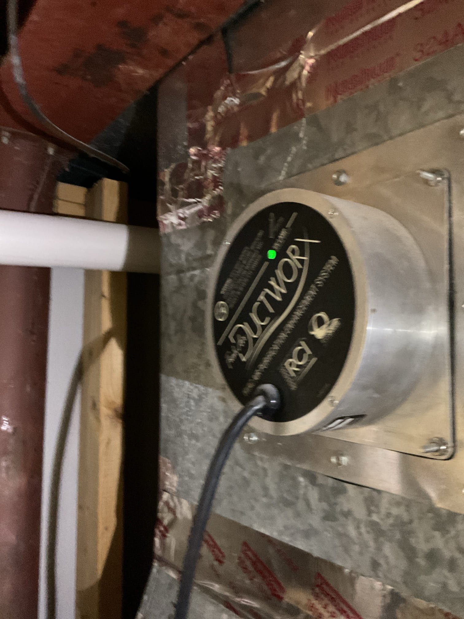 Noise issue is ticking and banging sounds related to the ductwork expanding. Only happens in heating mode.
Static pressure .86” in heating and fan speeds are correct. There is no loud banging close to equipment that is commonly heard when there is a severe underside or an improperly supported return duct.
We opened (3) basement supply grilles in an attempt to alleviate sound issue. 
Unfortunately the ductwork is covered by drywall ceiling can’t assess ductwork orientation
 

100,000 BTU Gas furnace. .

Furnace drain is ran as a tube to a floor drain to the sump and is double trapped draining slowly. The 2” standpipe sticking up leading to sump is too high to allow for hard piping the drain to that point so a condensate pump with receptacle and vinyl discharge tubing and the adapter fitting to go from funace drain tubing to 3/4” pvc  would be needed. Provided estimate to pipe furnace drain to the pump and discharge to the floor drain. We can keep the AC drain directly fed to the sump st