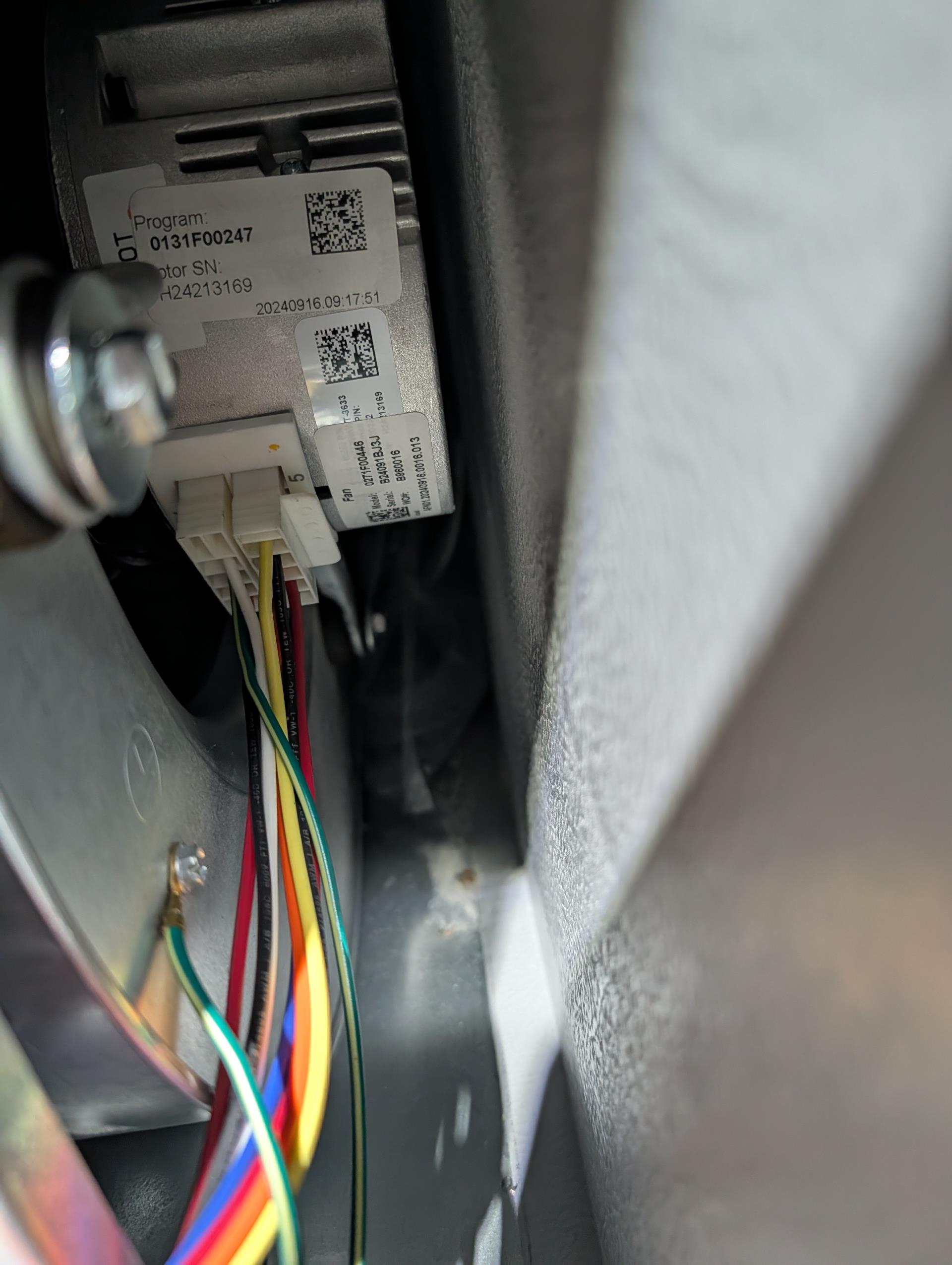 
Completed heat tune up for natural gas furnace.

Replaced 16x16x1 filter
Inspected heat exchanger, burners, flue pipe, inducer assembly and hoses
Inspected hot surface ignitor and verified resistance with meter
Cleaned flame sensor and verified flame rectification circuit
Measured temperature rise and static pressure
Checked wiring, controls, electric motors and components; there are no surge protectors; left estimate for a surge protector for each of the 2 main circuits of system
Checked manifold gas pressure
Inspected drain and pump. 

Also left estimate for surge protection package. Surge protection for both circuits of the system $31 discount as opposed to doing them both separately. 

Combustion, draft and smoke tests: Pass

Gas furnace is operating well at this time. 