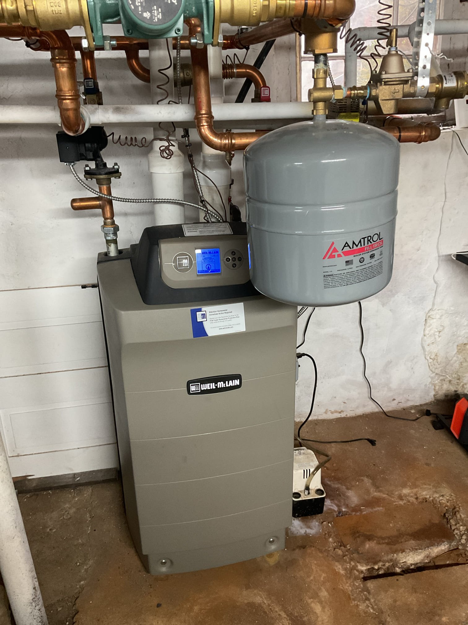 Home to replace his electrode igniter for his ultra boiler. Removed the old electronic igniter and replaced with the new OEM igniter. I had mentioned to the customer when we come out next year for his gas boiler check up that we should replace all the gaskets behind the heat exchanger and at the gas manifold, I turned the system back on tested. I did secure gas manifold and sealed customer had smelled some gas. Everything is back up and running at this time of service. I sent the customer a payment link for the balance of 387.53 .