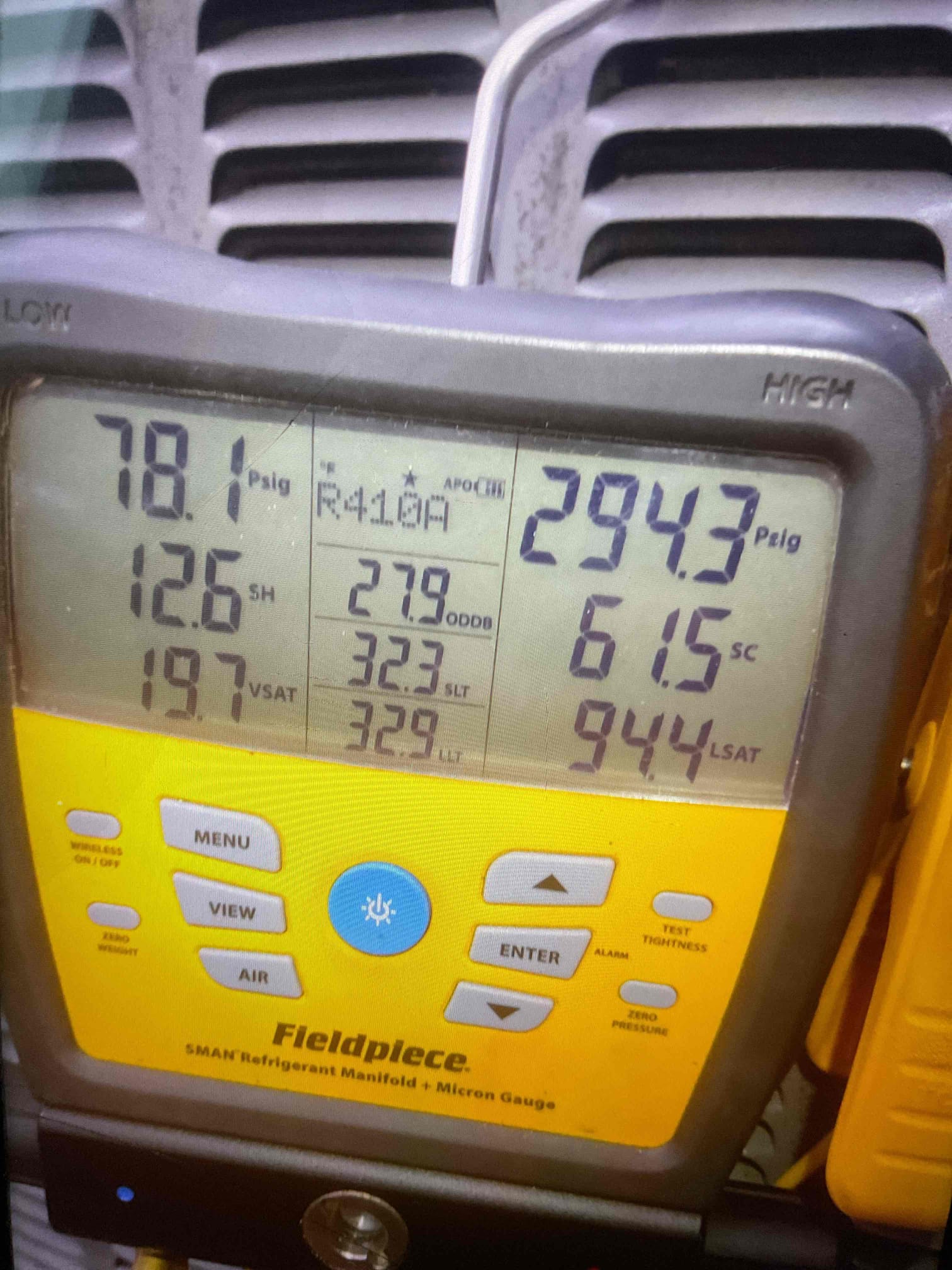 Luis 12-5-25 customer called in for heat pump not working ndoor unit attic works but no outdoor found unit off on high pressure lockout reset unit and test operation monitor presses for over 45 mins ok unit did not go off on high head, check air filter 313 ok. System is zone two zones. Second floor and addition area. Maybe issue was when small thermostat was calling for heat and created high pressure. At this time not sure what the exact issue was. Unit is working normally at the time is service. Customer will call back if they still have issues with the unit.