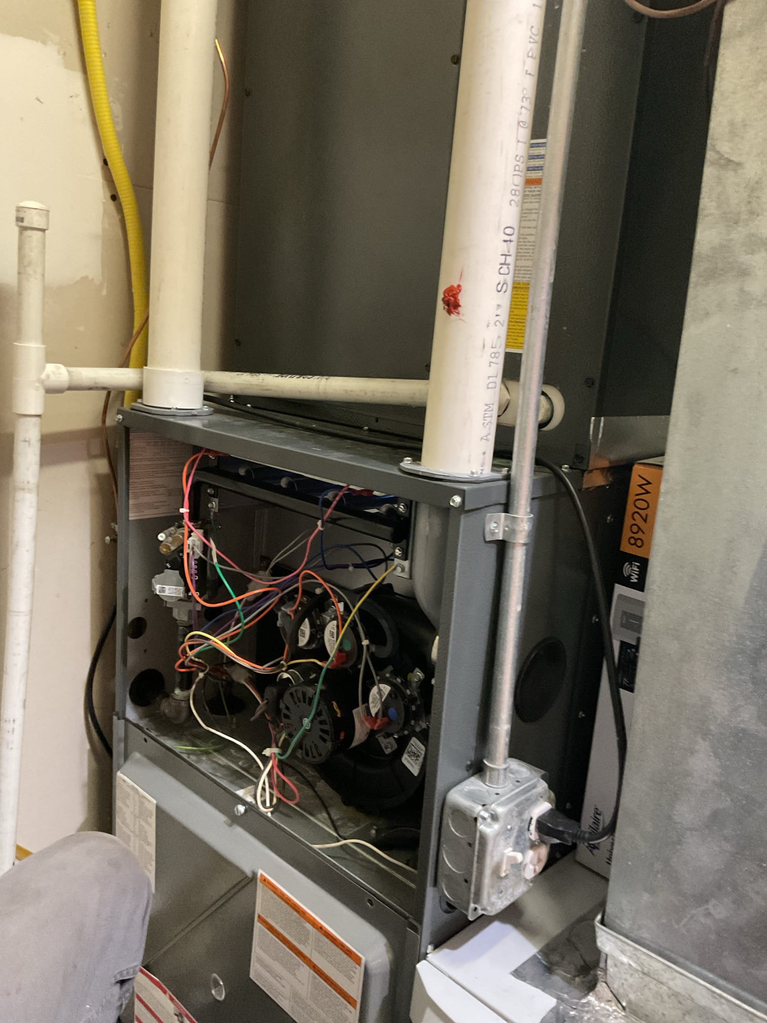 Luis 12-5-25  customer called in for heater not working.  Found heater running upon arrival on an error code pressure switch found water inside inducer assembly drain assembly and test system operation after draining assembly system came on properly. I would recommend adding drain kit on exhaust pipe to prevent this from happening again. I’m also included ez trap for ac drain system since is in series with heater drain. I emailed estimate. As I mentioned it during heat tuneup system goes off on high limit at least once every call for heat. I also provided estimate to add return grill near rerun duct and add two supply grills at the mechanical room. This will help the unit breath better. 