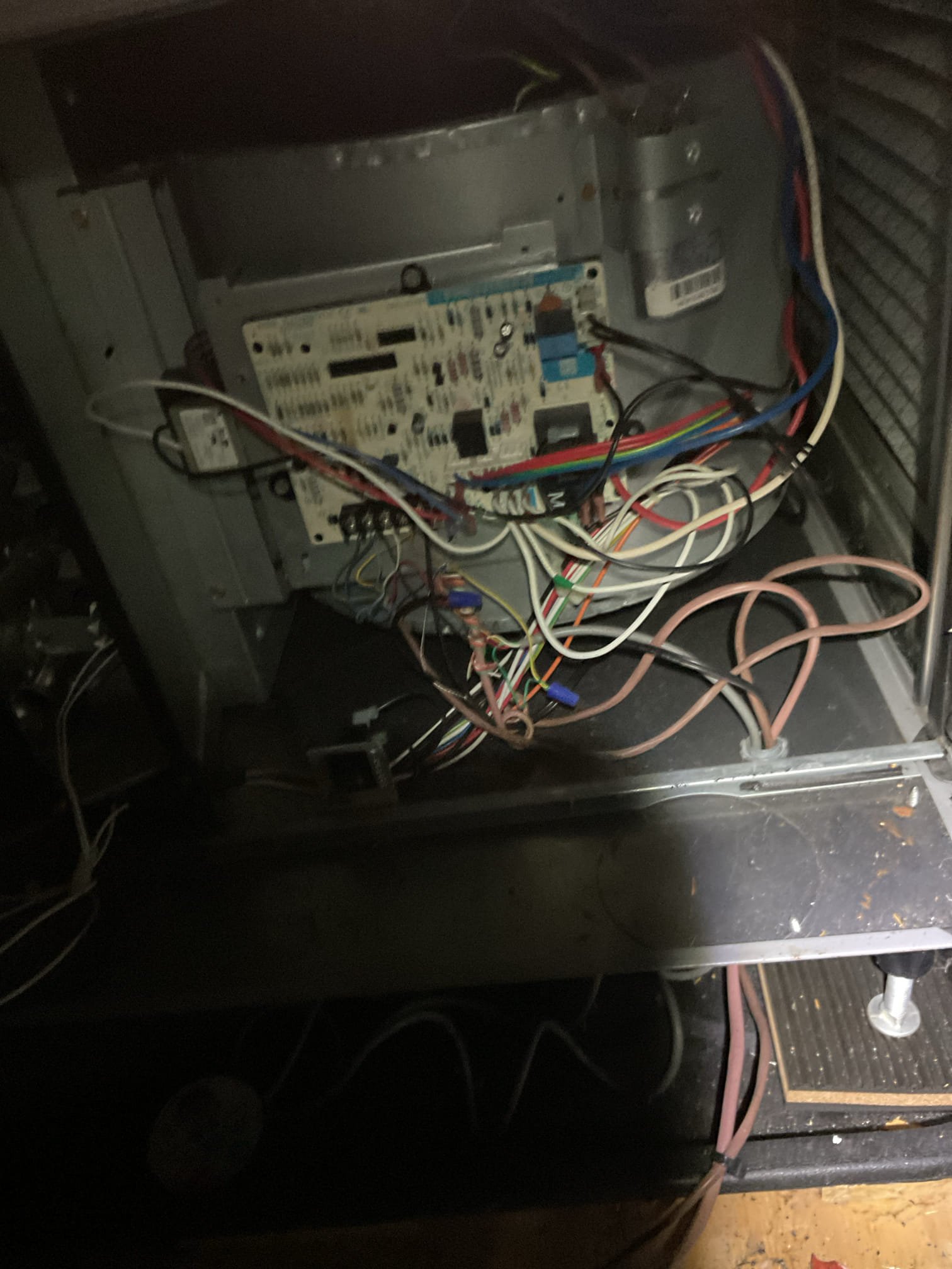 Luis 12-8-25 performed gas heat tune up on two gas heaters basement and attic units. Change filter ok both units (customer supplied filters.) check all electrical connections and components, clean sensor and inspect burners. Check air delivery and combustion removal system ok. Performed combustion test on both heaters ok. Cycle units ok both units are running within manufacture specifications. 
During today’s visit I also flush tankless water heater check operation ok inspect all all sensors and cables ok. Cycle water heater ok. 
Perform maintenance on tankless water heater  Perform combustion test.  Isolate tankless water heater and connect hose with safe flushing solution and flush water heater to remove scale from unit.  This ensures the water heater will work at maximum efficiency. (Cover for water very hard to remove for troubleshooting purposes customer will need to do something about it.. carpenter cutout cabinet) 