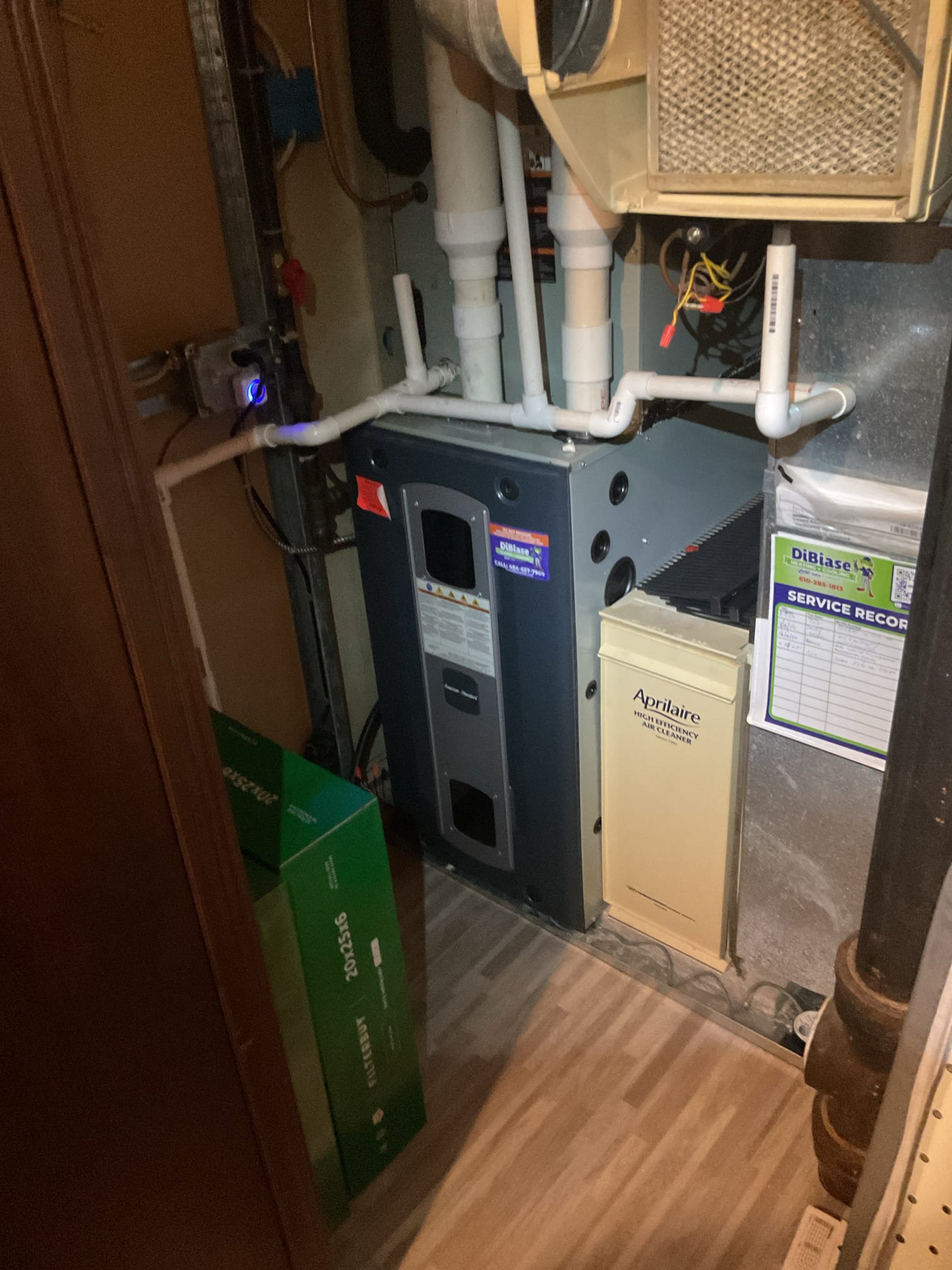 Luis 12-8-25 performed gas heat tune up, trane 90% heater. Check all electrical connections and components, clean sensor and inspect burners ok. Check low and high stage performed combustion test ok. Air filter is ok at this time. Customer will need to change filter soon. Check combustion and air delivery system ok. Found condensation pump top cover broken, still functioning, I did provided estimate to replace pump and vinyl. Cycle heater ok. Customer has humidifier, I called land lord and asked him if he wanted service done on humidifier he said no at this time. Humidifier is currently off. I did not service humidifier.  I could not talk to tenant he was on phone (work meeting ). I tried calling lard lord at the end of call to collect service plan renewal, he didn’t answer. 