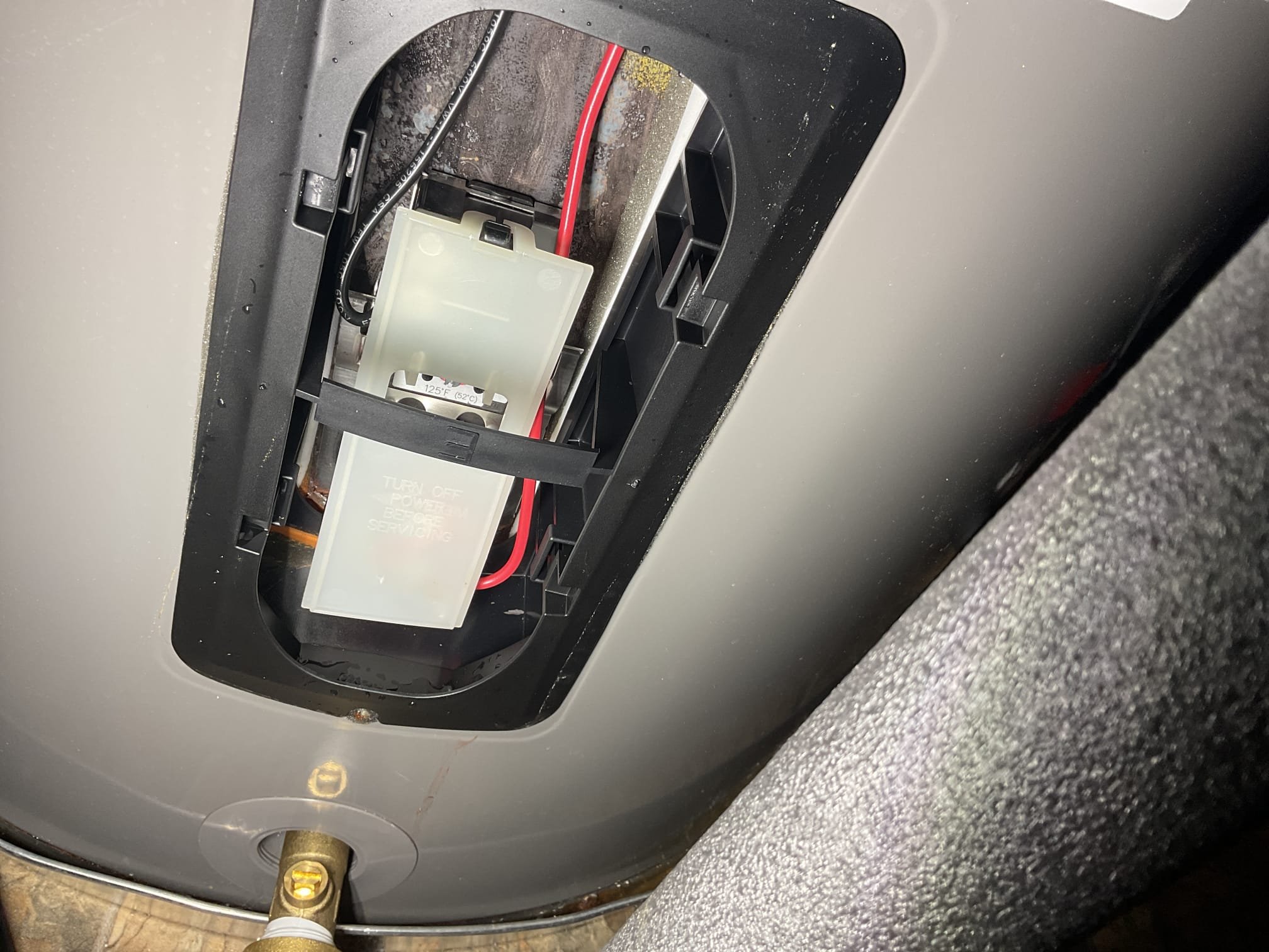 Fully assessed water heater leaking situation. Found Rheem water heater manufactured in 2021 that was installed by homeowner leaking water from tank. Explained to customer that she can contact Lowe’s or Home Depot to see about warranty. Gave her a price for DiBiase to replace also. Also performed precision heat tune up on climate master geothermal. Air filter is dirty, homeowner to replace. Checked temperature rise. Check water delta t. Tested capacitor. Checked all electrical connections and components. Tested emergency heat. Geothermal is working properly at this time homeowner to get back to us about water heater replacement. 