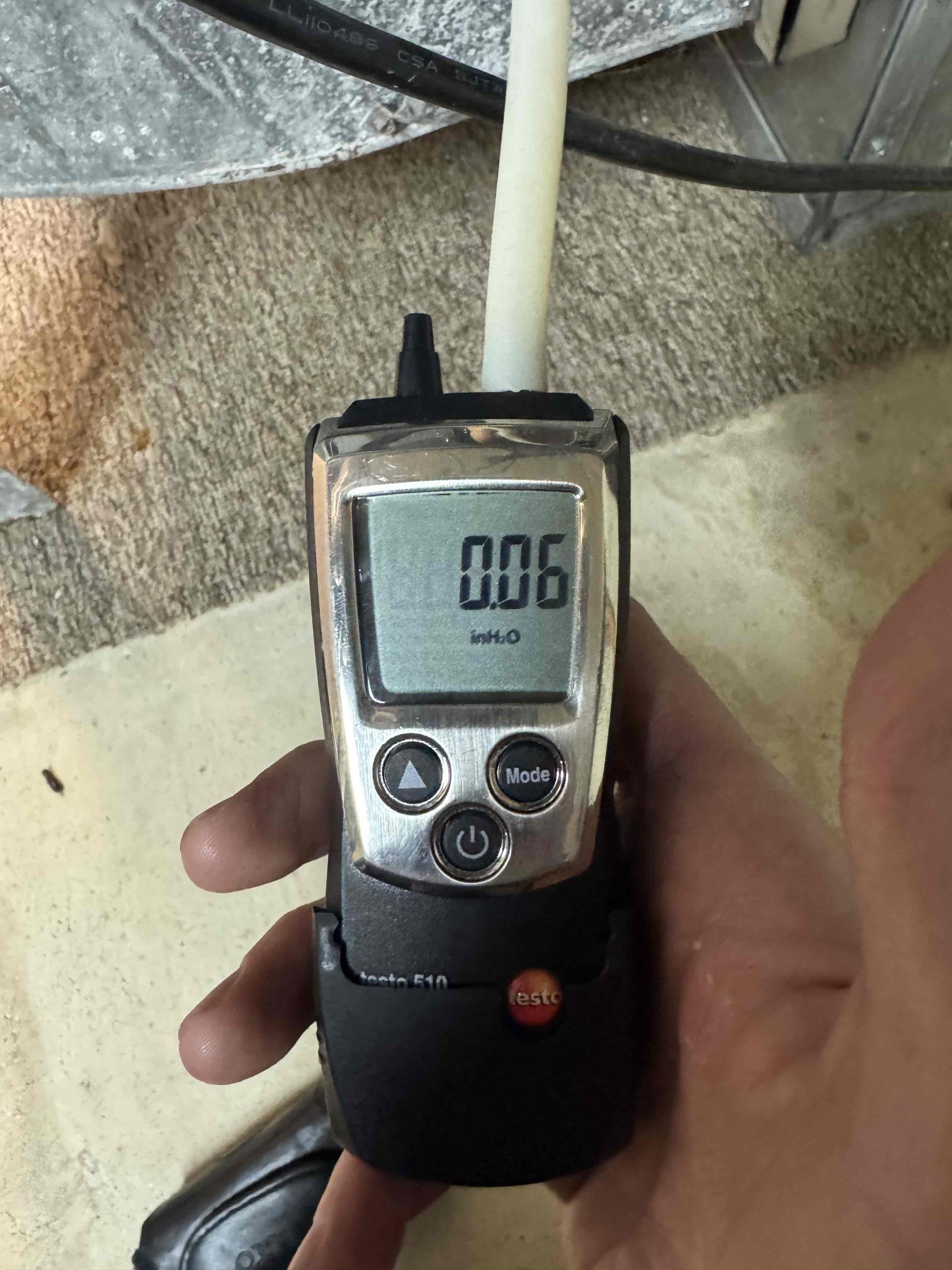 12/8/25 Dan and Conner - performed heat tune up on Payne heat pump located in basement. 
- checked temperature rise and found in good range
- inspected coil for debris and growth - indoor coil found clean
- checked static pressure and found in good range
- checked electric auxiliary heat and found both elements working correctly 
- washable filter still clean
- checked compressor amp draw - in good range 
- checked refrigerant pressures - good for current temperature 
- capacitor still in good range 