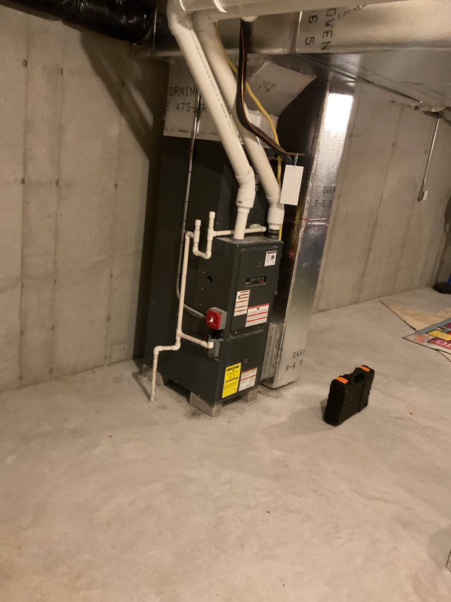 Luis 12-8-25 customer called in for no heat. Found bad control board. Not sending signal to inducer. I did check inducer and it works. Igniter ohms ok. I did inspect heat exchanger there are lot of rust and build up. Collector box staring to leak water. Would recommend getting an estimate to replace system. I did provided estimate to come back and replace board. Customer will tall to Tony about system replacement. 