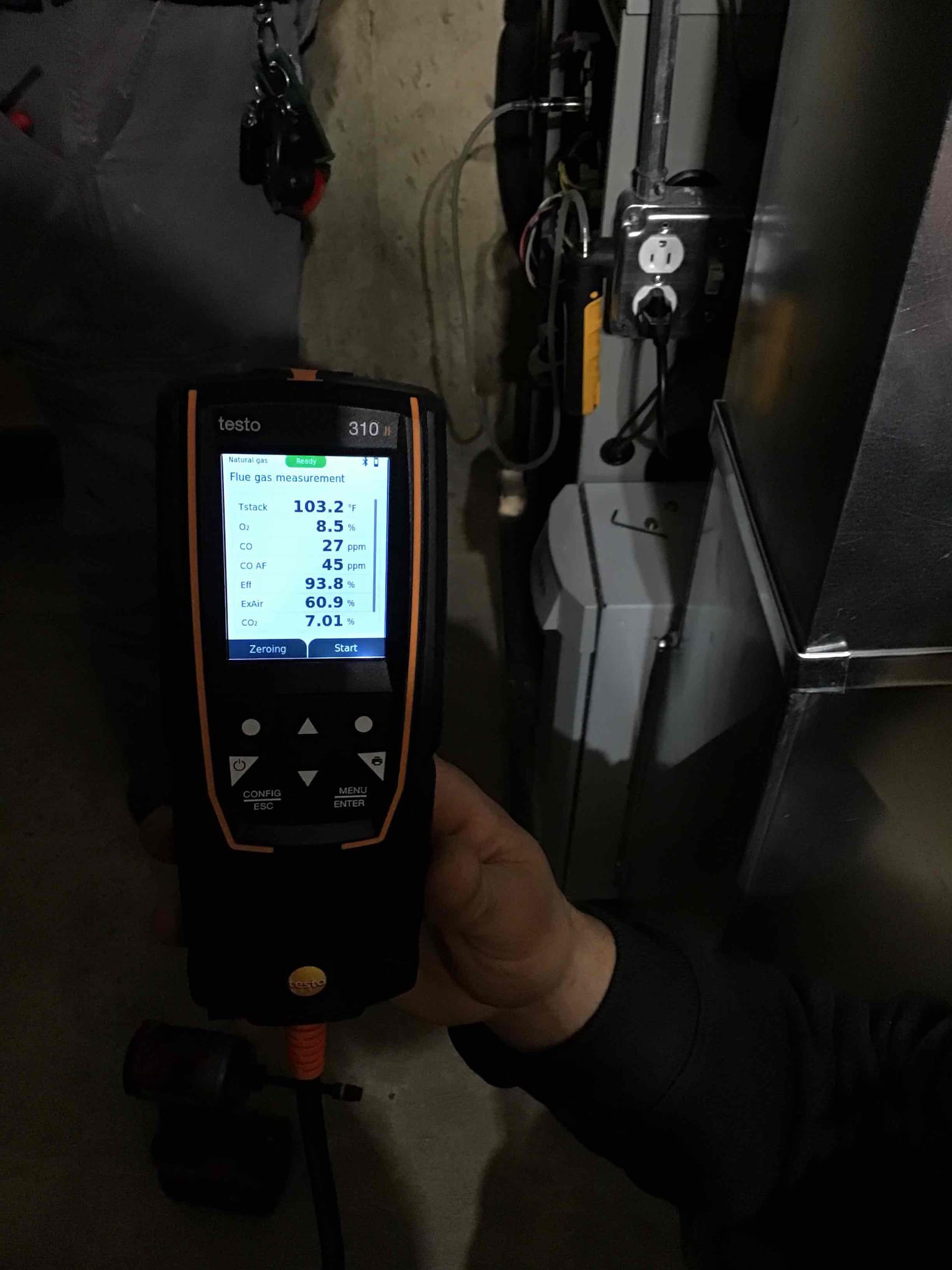 Installed new Trane furnace on 30x30 pan with wet switch. All new return drop and boot with 2410 AprilAire filter box. New condensate pump with vinyl and an EZ Trap. Adapted to existing fuel line and vent runs. Installed VZ pro blower surge protector. Cleaned work area and tested all operations. 