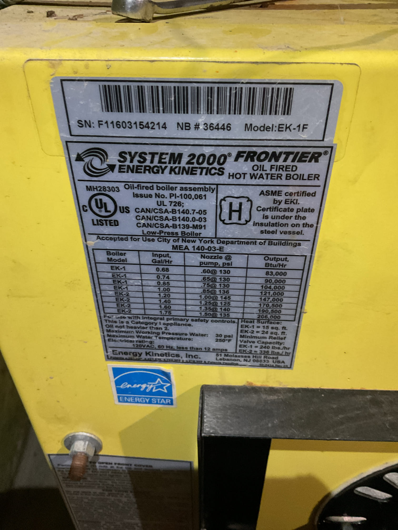I arrived to the customers home to work on their oil fired boiler , It’s +10 years .  I started with inspecting for water leaks, and checked all the copper line joints. I checked the temperature pressure gauge. ( gauge isn’t working but the aqua stat controller is. ) I checked connections and voltages on the boiler and inspected the aqua stat and circulators. I inspected the flue pipe for corrosion and holes. I made sure the chimney was clear with a draft test. I replaced the oil filter, the strainer and nozzle . I cleaned and set the electrodes for proper gapping for proper system operation. I bled  the oil burner and tested for combustion and checked the return and supply pipes . Everything is working fine with oil fired boiler at this time of service. 

Did leave estimates for the customers to review for (3) #67 air vents , new analog gauge , and drain and refill charge. 