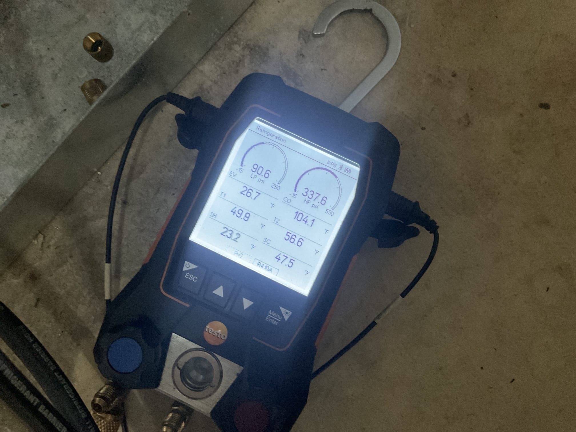 Fully assessed no heating situation on pump and dump geothermal. Gave system a call for heat geothermal came right on. Checked temperature rise it was 26 degrees. R 410a refrigerant pressures were 337/90. Checked loop temperatures they were 55  degrees water in and 33 degrees out. Would recommend performing repairs provided by previous technician and insulate piping and replacing water solenoid valves 3/4”. Water out temp is low and this could cause lock outs due to not enough water flow through coax coil. There were no lock out codes present while I was on site. Geothermal is working but could lock out if loop gets too cold. 