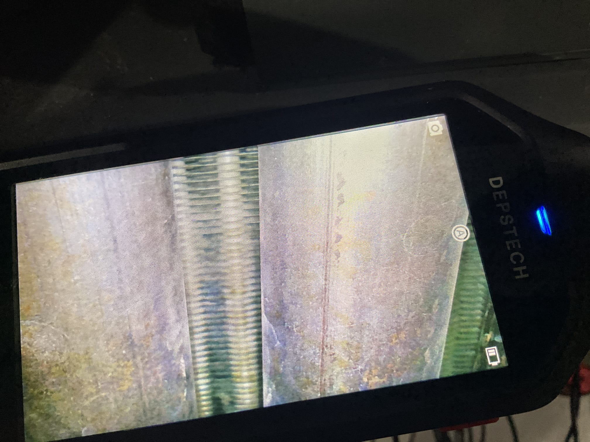 Performed precision heat tune up on 2003 Rudd gas furnace. Replaced 16x25x1 air filter. Checked all electrical connections and components. Checked temperature rise. Cleaned flame sensor. Checked gas pressure. Performed combustion test. Examined heat exchanger with camera and found some deep rust pitting in heat exchanger, didn’t find any holes thru yet but recommend replacing furnace before this happens. Also found inducer motor is making noise. Provided estimate to replace inducer but this does not fix condition of heat exchanger. Recommend getting a replacement quote from dibiase. She is going to talk to her family first she will get back to us. 