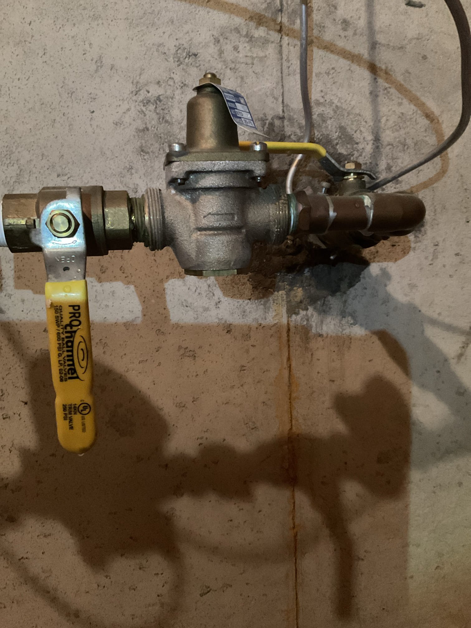 I arrived to the customers home to replace there failed PRV at the main . I shut the order off to the house. I removed the failed PRV and replaced with the new OEM Prv . Checked for water leaks and checked pressure at incoming house pressure valve is holding at 50 psi . I collected  for $499.23 balance paid by cc. 