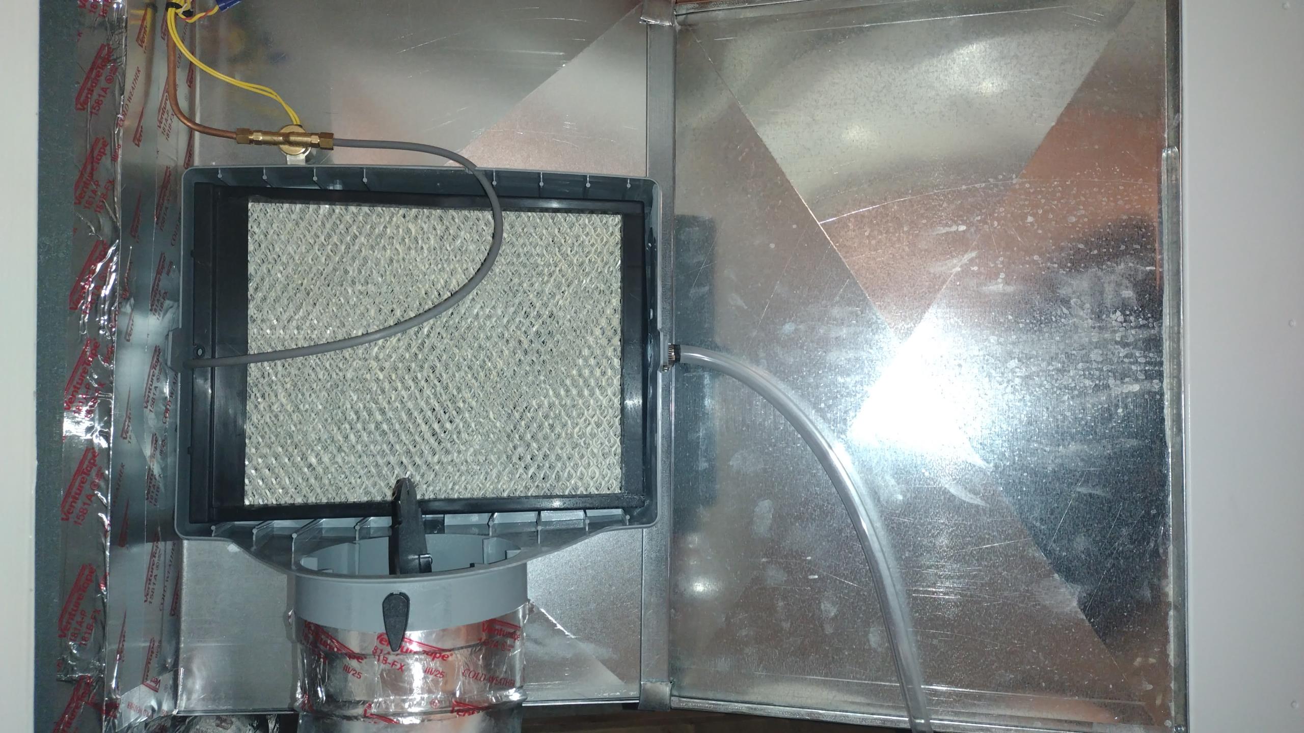 Luis 12-14-25 customer called in for water leak coming from the humidifier. Customer could not do any other day during the week.. found humidor feed tube not inserted into tray. Corrected feet tube location and test humidifier ok. Humidifier is no longer leaking. 