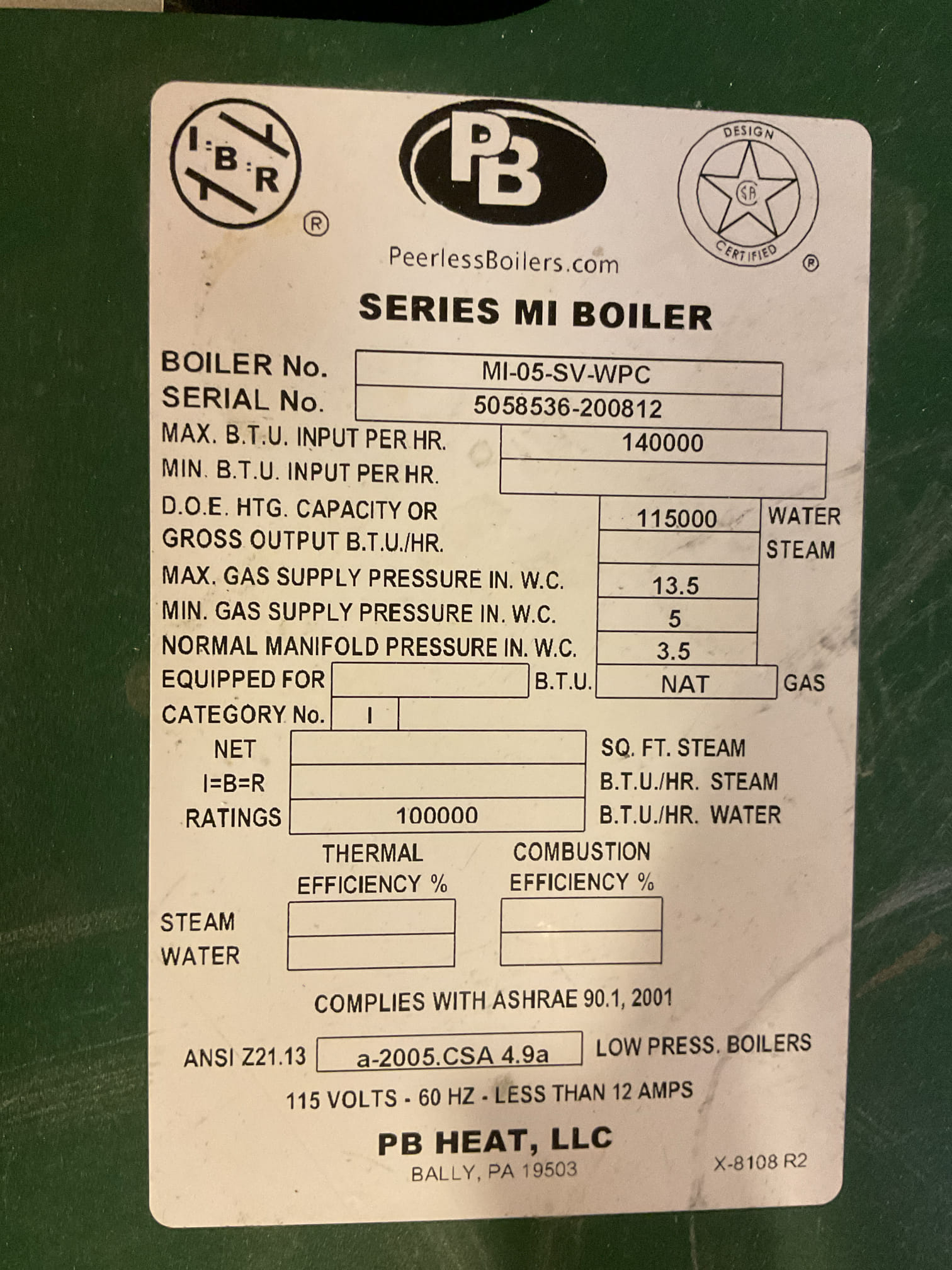Luis 12-15-25 customer called in for issues with gas boiler aquastat control, he requested change, upon arrival replaced aquastat and test operation ok. Cycle boiler performed combustion test and also service boiler. Went trough all components on the hydronic system and ignition. Water pressure and temp. I found expansion tank has failed. Relief valve is very hard to turn and super vent head not rejecting air. I provided estimate for repairs, we performed boiler tune up during today’s visit. 