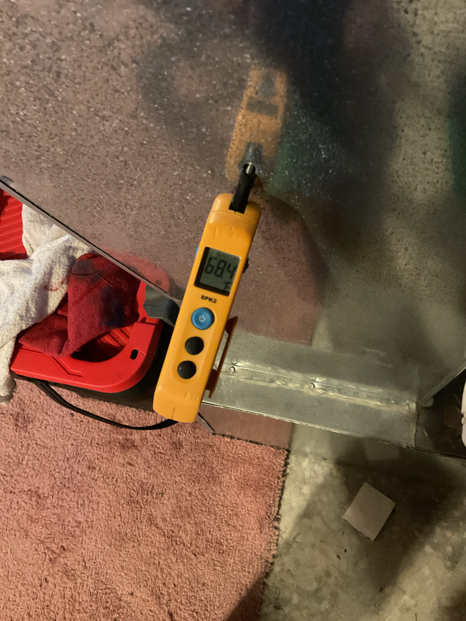 I Arrived to the customers home for a heat pump check up on a 4 yr old system . I checked all electrical connections and voltages . I checked the air filter and replaced, filter size is an 413 and serviced the customers 700 humidifier and tested . Inspected the indoor coil and tested electric heat package. Took temp splits for the electric heat and blower motor amperage draws. I looked at the outdoor heat pump and tested for an outdoor btu output. Inspected the outdoor components and unit pressures. Everything is working fine at this time of service. 

Will need to price out for an outdoor temp sensor for his Amana inverter. 
For now I did adjust the sensor and now is reading 23° instead of 71°.collected for 413 air filter and #35 water panel  $126.15 paid 