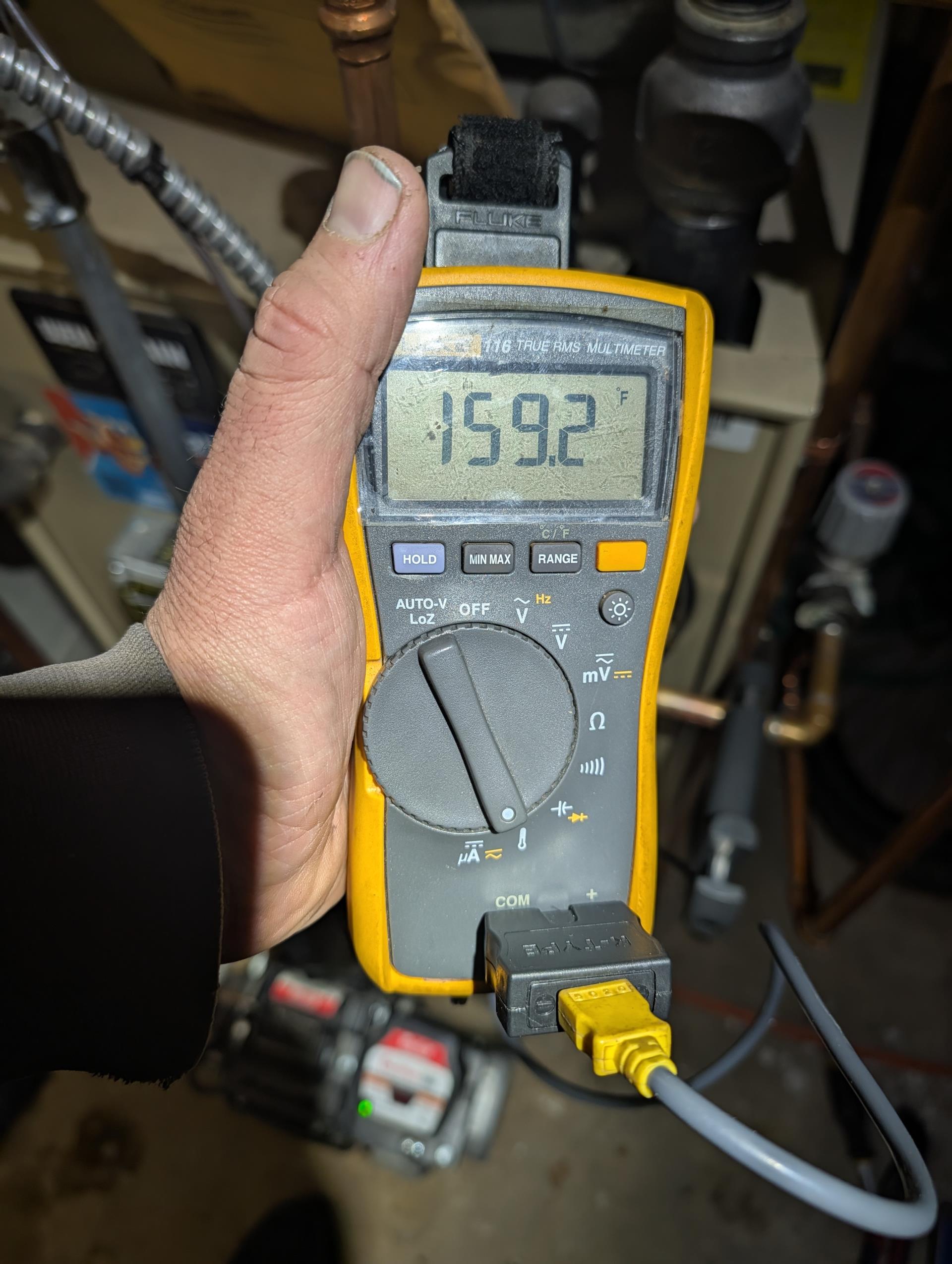 Equipment is oil boiler with domestic hot water coil.
Homeowner says the temperature and volume of hot water is low. 

Honeywell mixing valve has failed. The water on hot side is plenty hot 145°+. Mix side is 100-108°… I attempted to open the mixing valve to break free. 

Provided email estimate to replace 3-way mixing valve.

Also discussed rethinking how hot water is produced in the house altogether i.e. Hybrid water heater or conventional electric water heater.
Household is 2 adults 3 children. 
There’s not quite enough space in breaker panel as is. Only 1 spot for a single pole breaker left.

Provided estimates.

Discussed plan membership for oil boiler, plan for AC air handler in attic. 
He wanted plan for both systems and 3-way mixing valve. 

Collected for diagnostic fee+oil Heat plan (boiler) +AC air handler plan+ half of 3-way mixing valve replacement. (998.86)We will collect balance upon completion of valve replacement. 

Informed Jim to order correct mixing valve. 

They jus