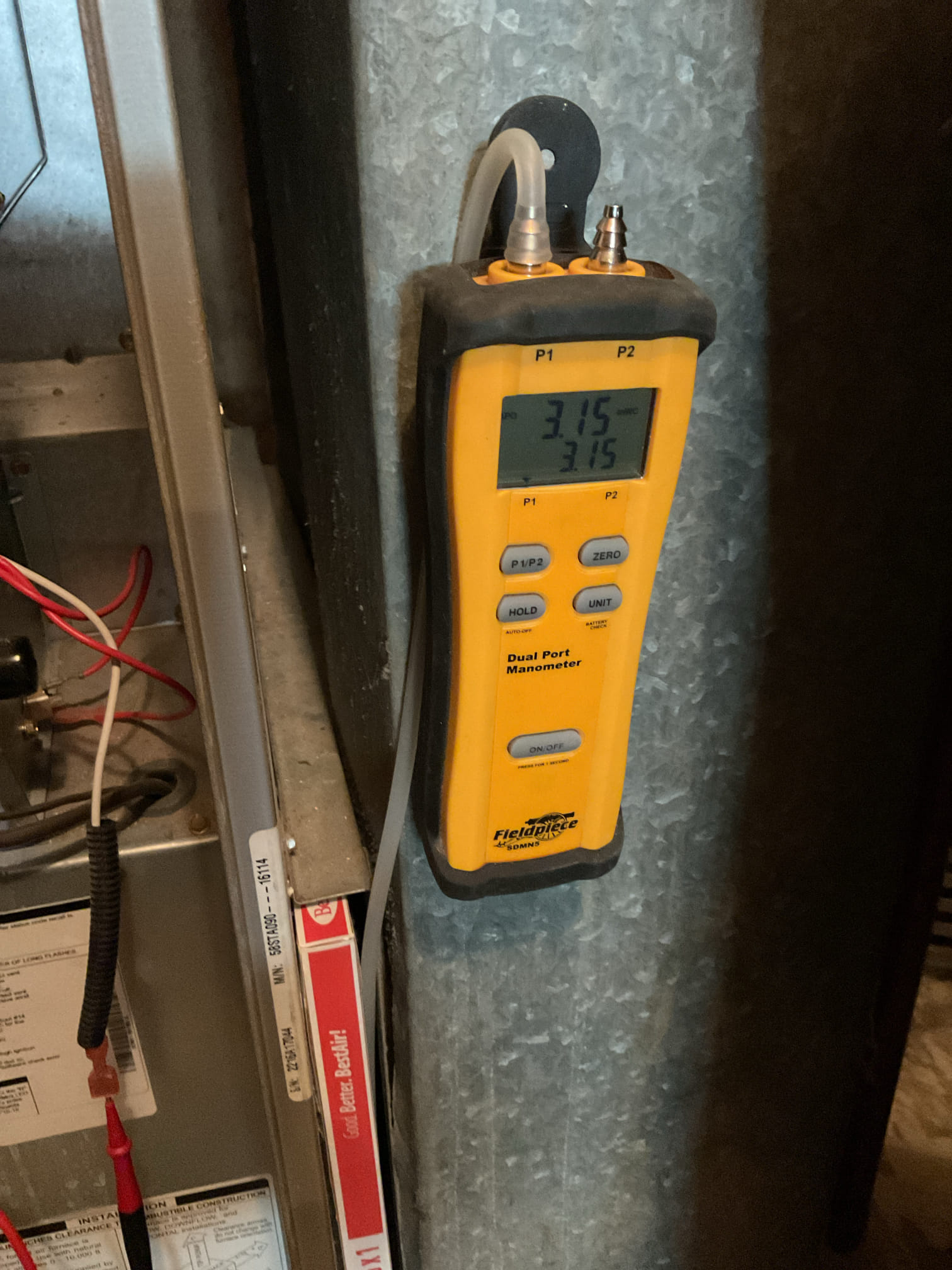 I arrived to the customers home to service there 10 yr old gas furnace system.  I started with checking the air filter and replaced, filter size is 16x25x1 . I checked all my electrical connections and voltages. I inspected and tested the  burners , flame sensor and the igniter. I inspected the exhaust for restrictions and rust and holes. I inspected the inducer and the blower motor operation. I checked and tested for combustion and took temp rise splits at the return and the supply. Everything is running fine at this time of service. 